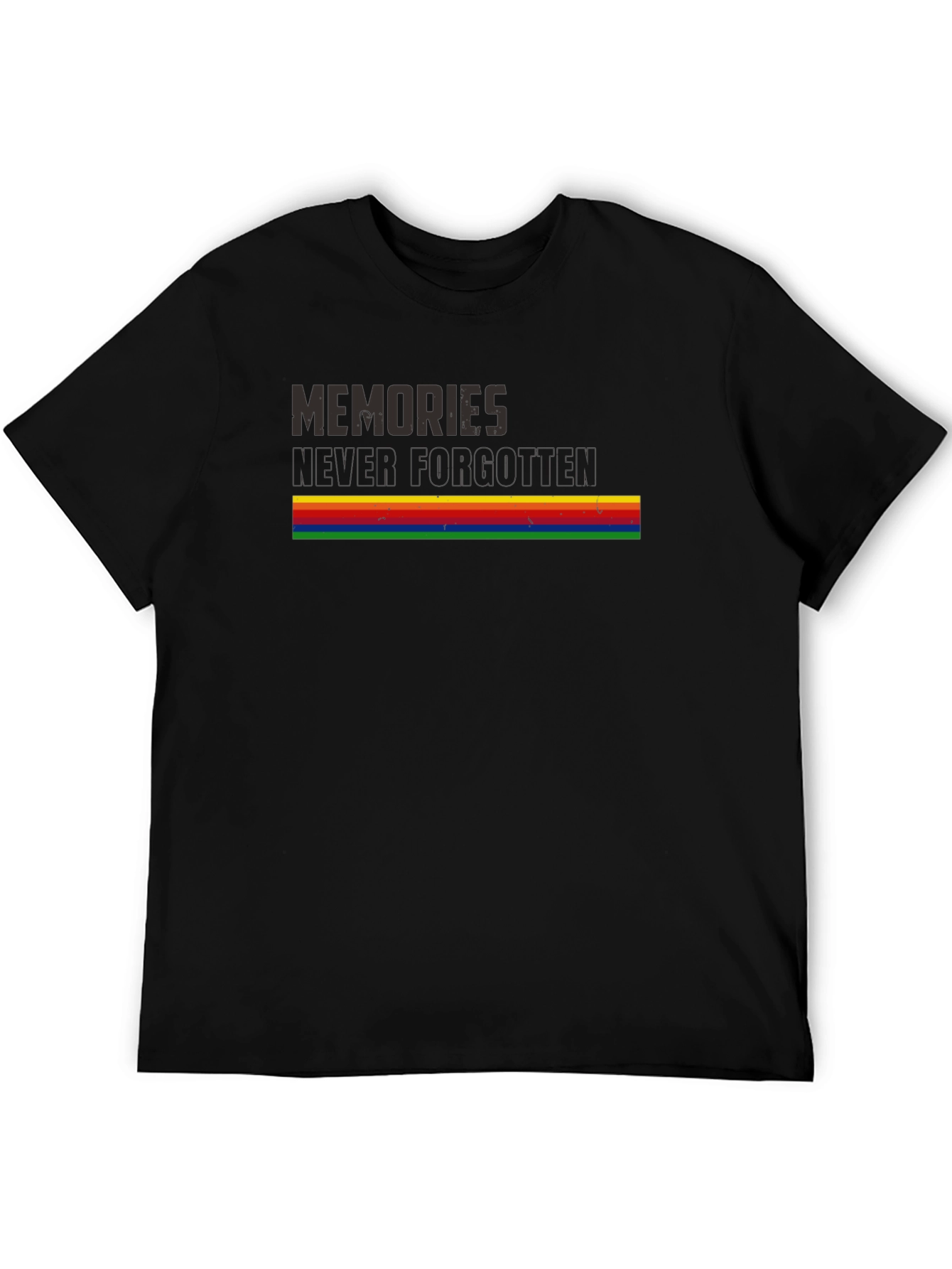 Memories Never Forgotten Retro Rainbow T-Shirt