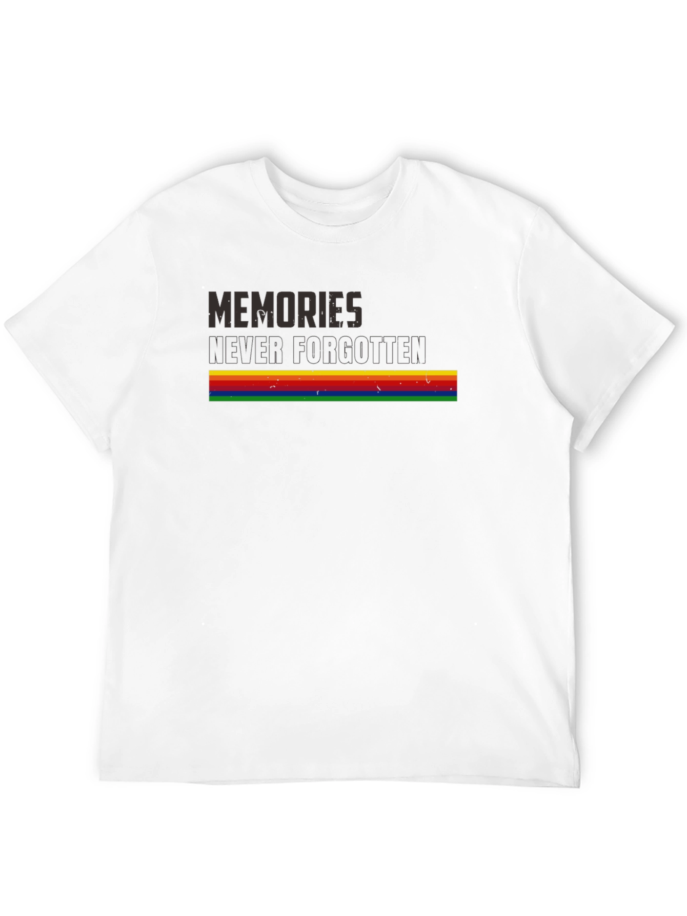 Memories Never Forgotten Retro Rainbow T-Shirt