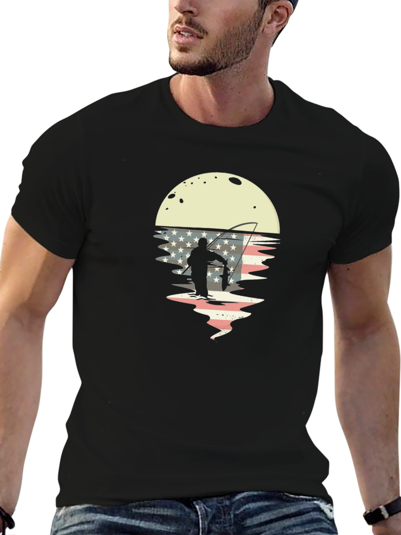American Fisherman Graphic T-Shirt