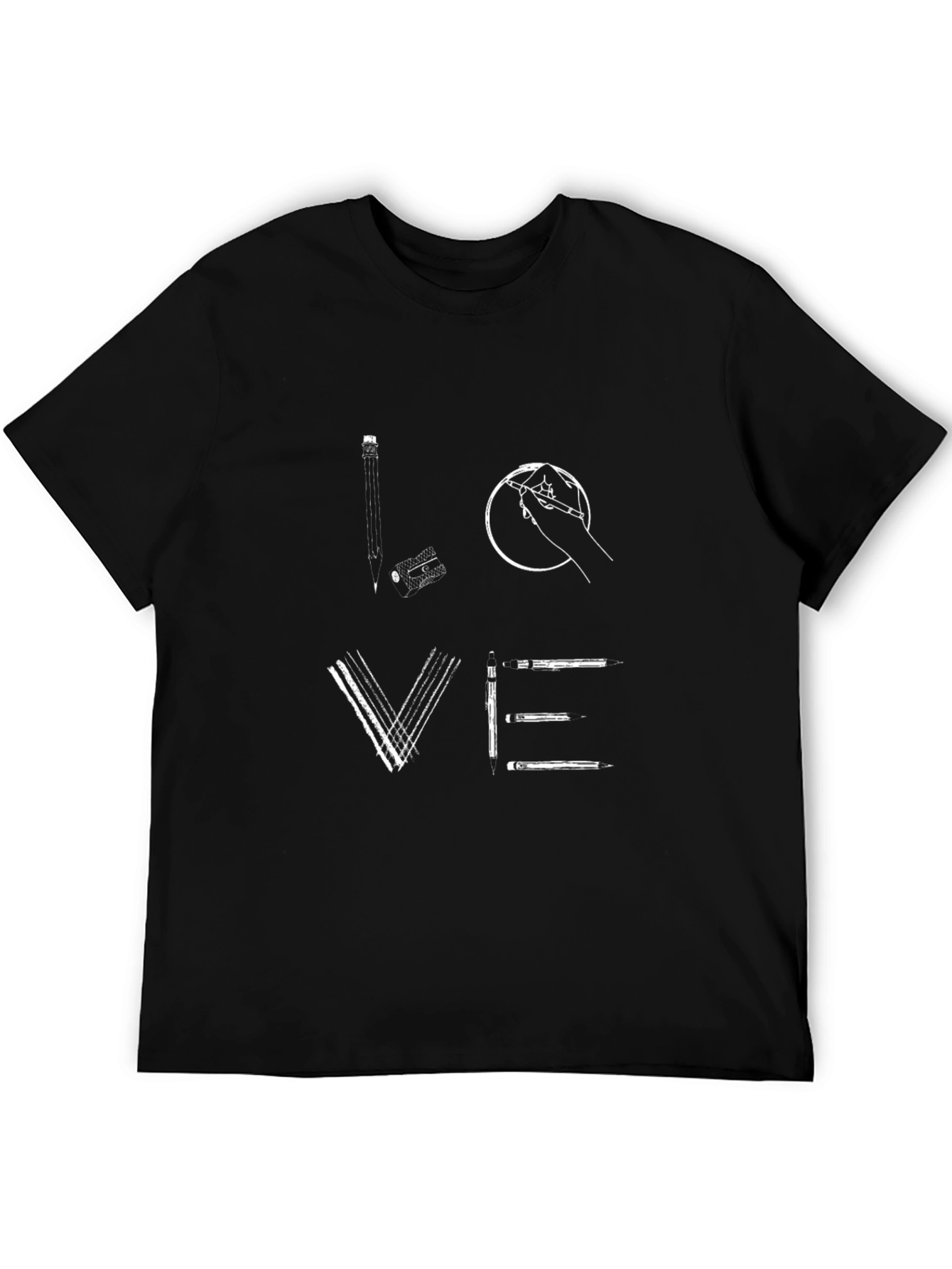 Artists Love Tee - Drawing Pencil Theme T-Shirt