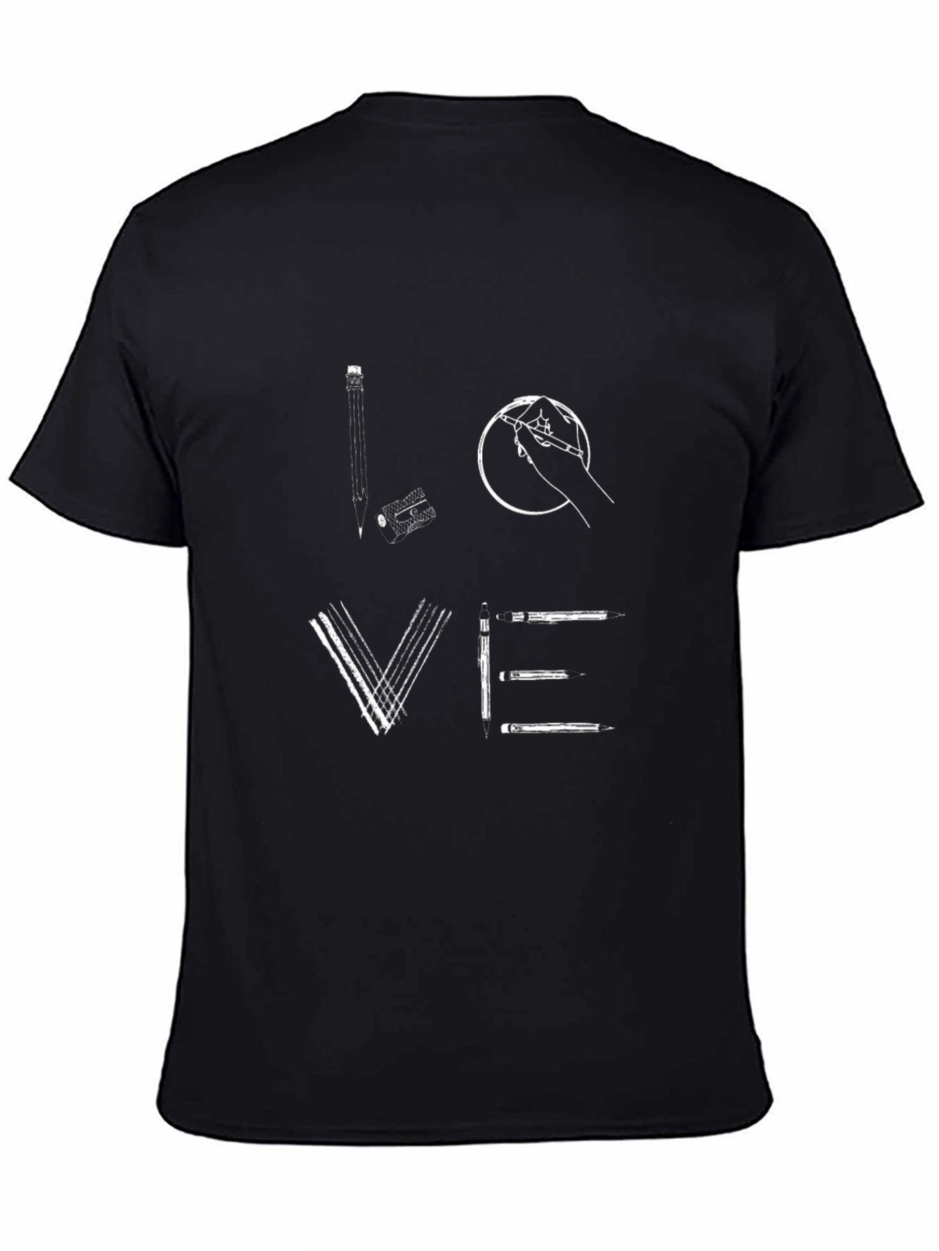 Artists Love Tee - Drawing Pencil Theme T-Shirt