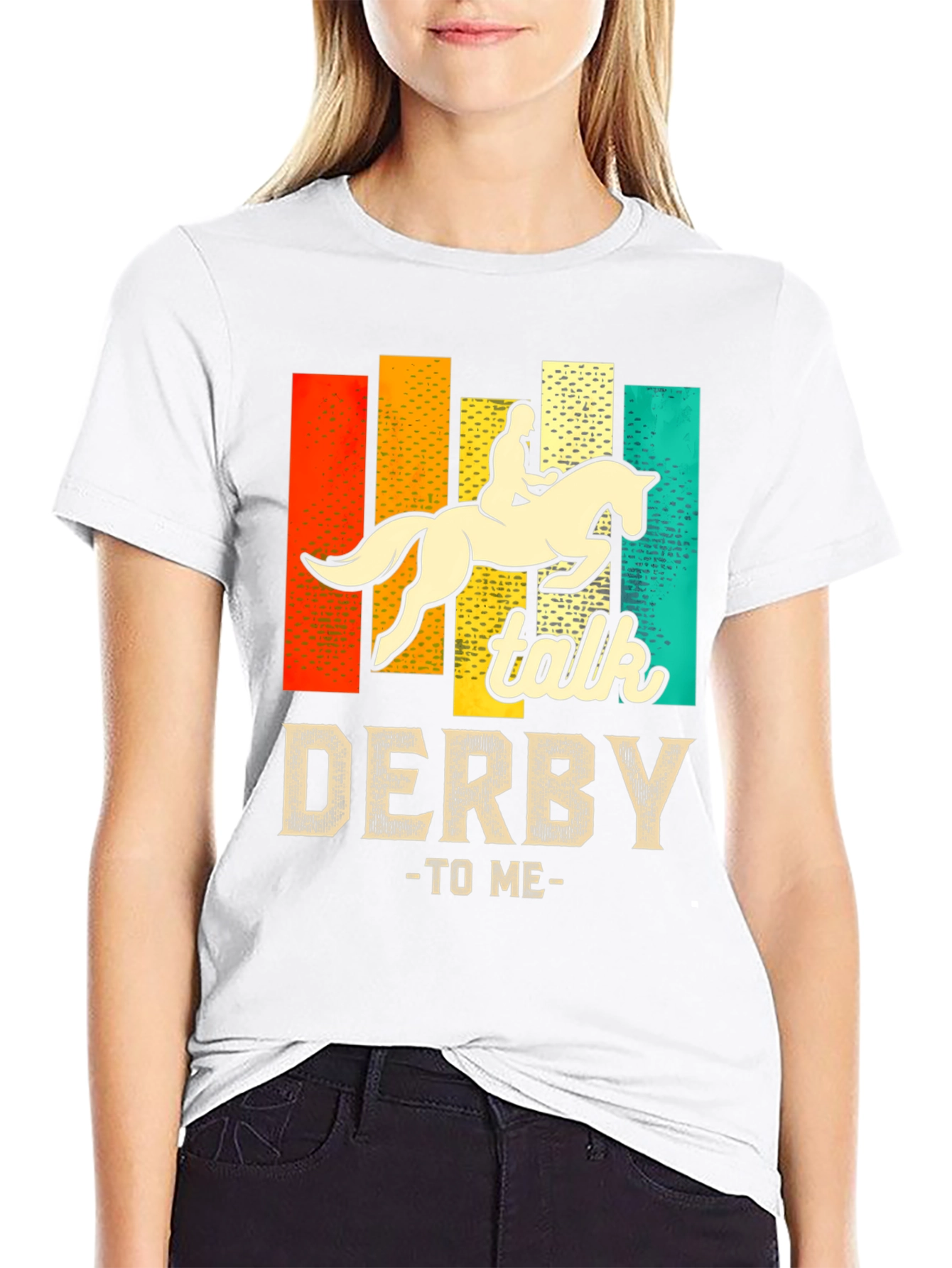 Derby Horse Rider Graphic T-Shirt