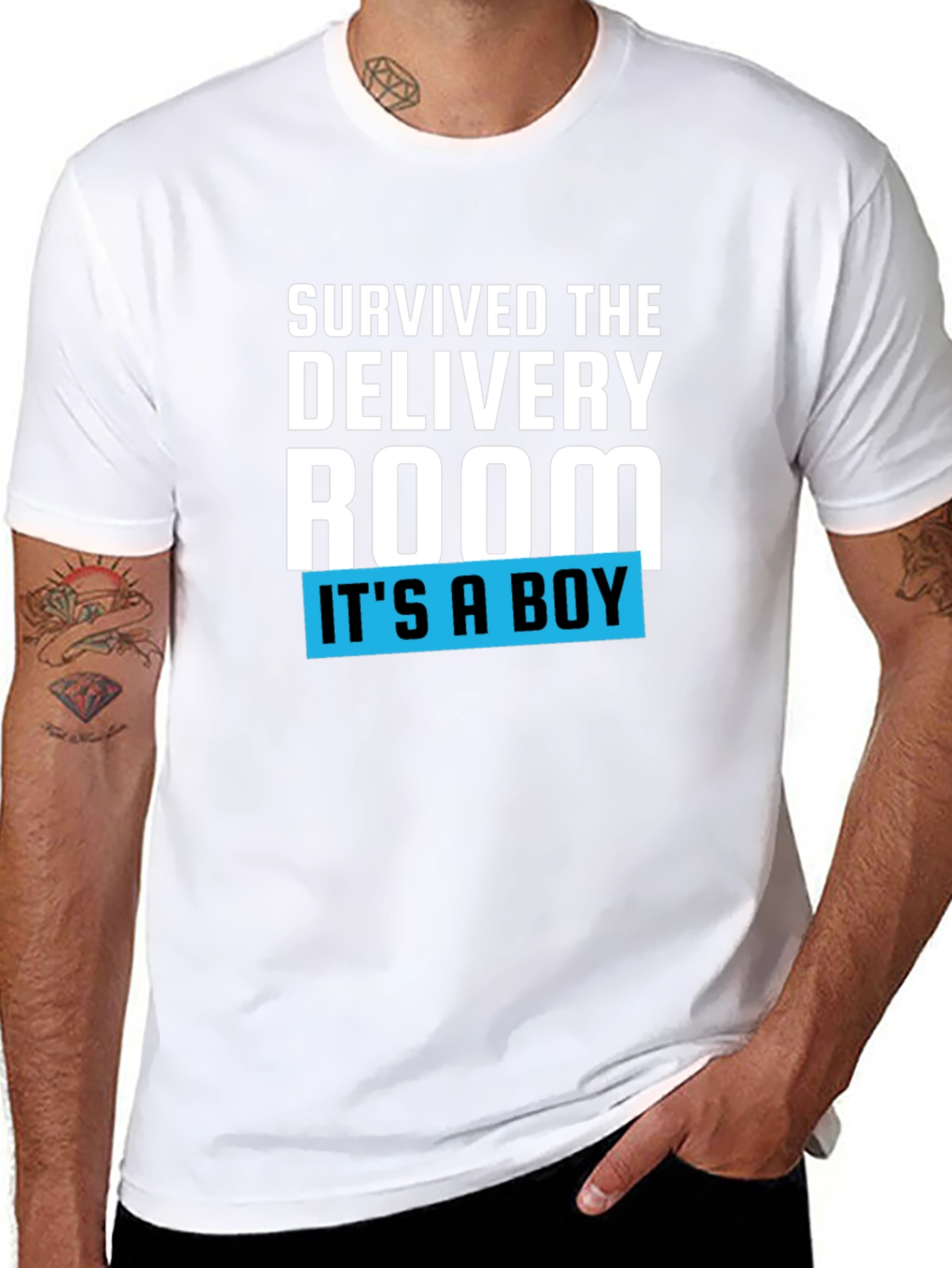 Survived the Delivery Room T-Shirt - Its a Boy!