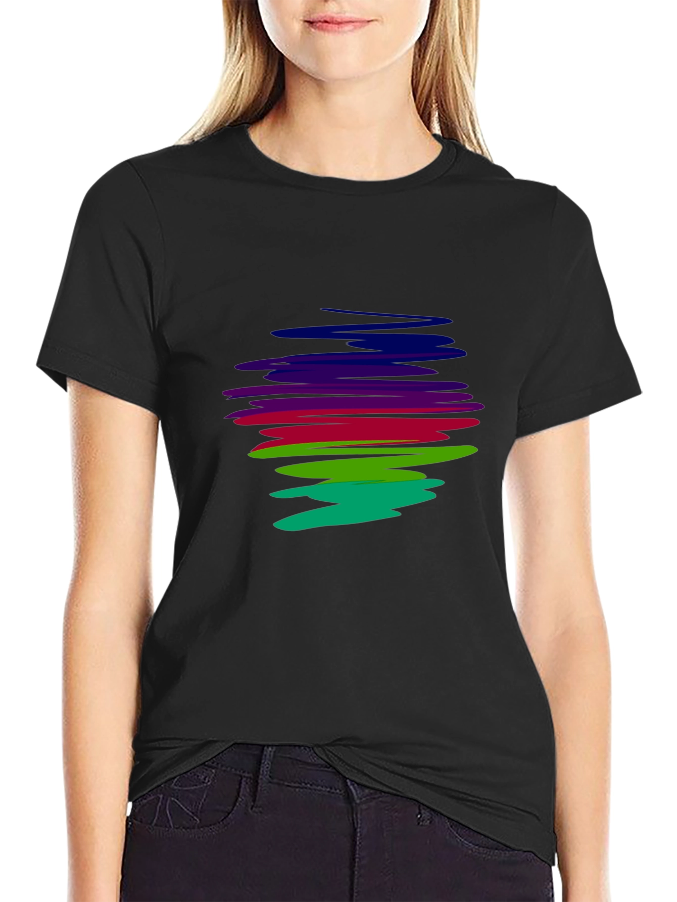 Abstract Rainbow T-Shirt - Mens Graphic Tee