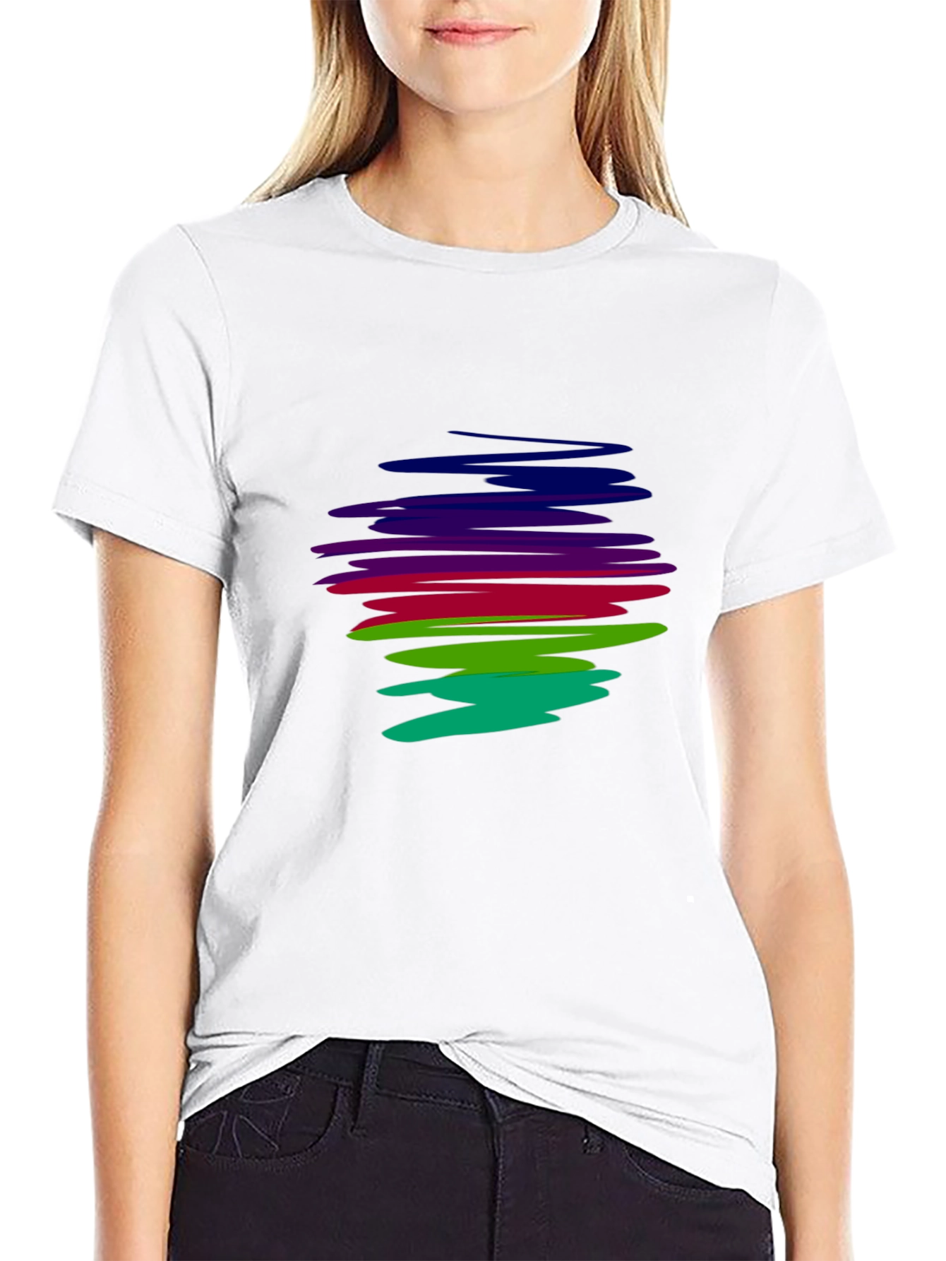 Abstract Rainbow T-Shirt - Mens Graphic Tee