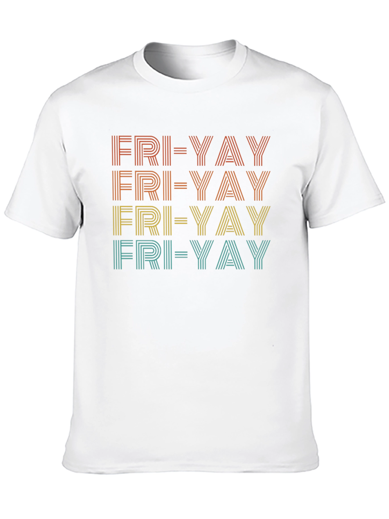 Fun Fri-Yay Retro Graphic Tee - Casual Friday Vibes