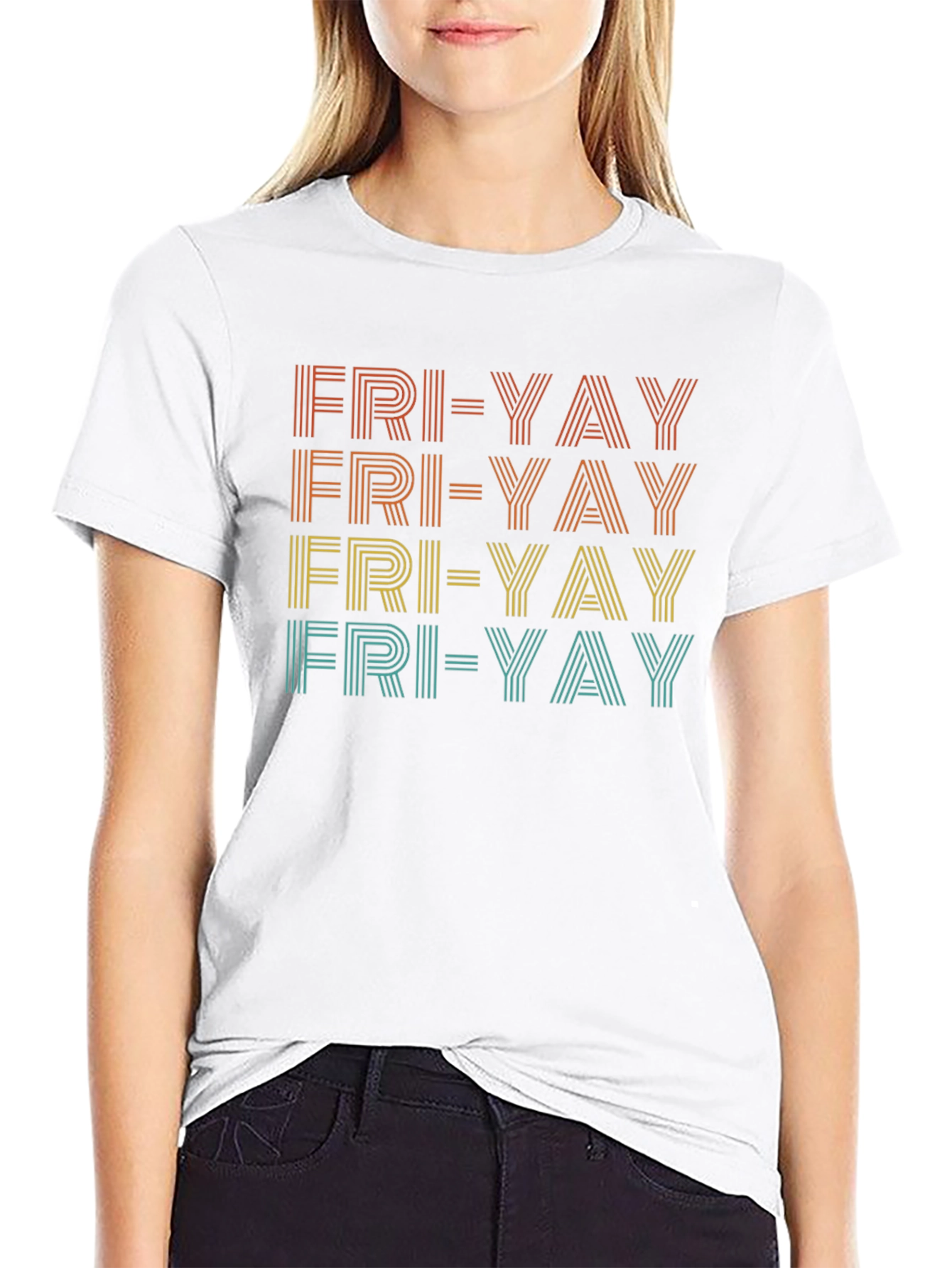Fun Fri-Yay Retro Graphic Tee - Casual Friday Vibes