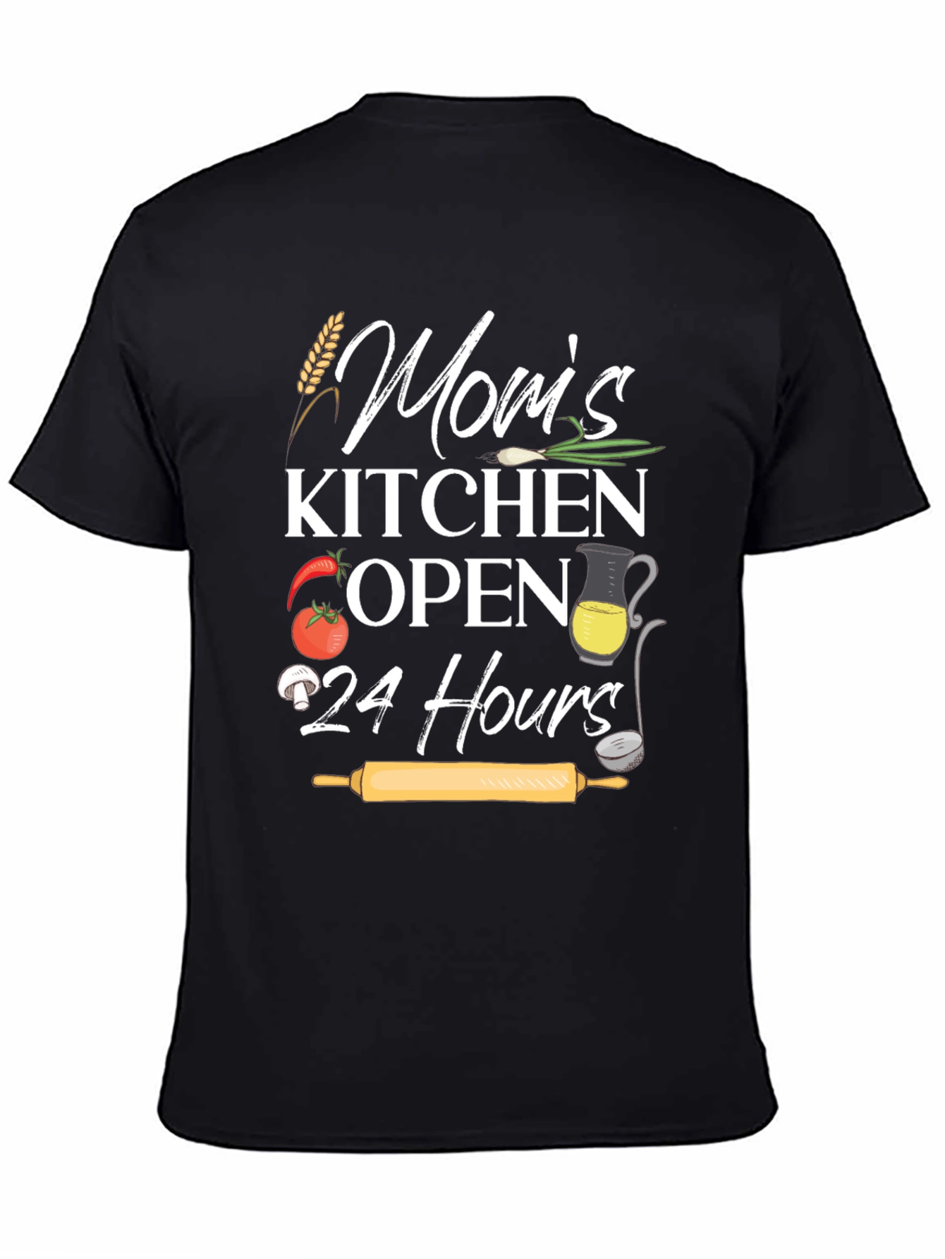 Moms Kitchen Open 24 Hours Graphic Tee