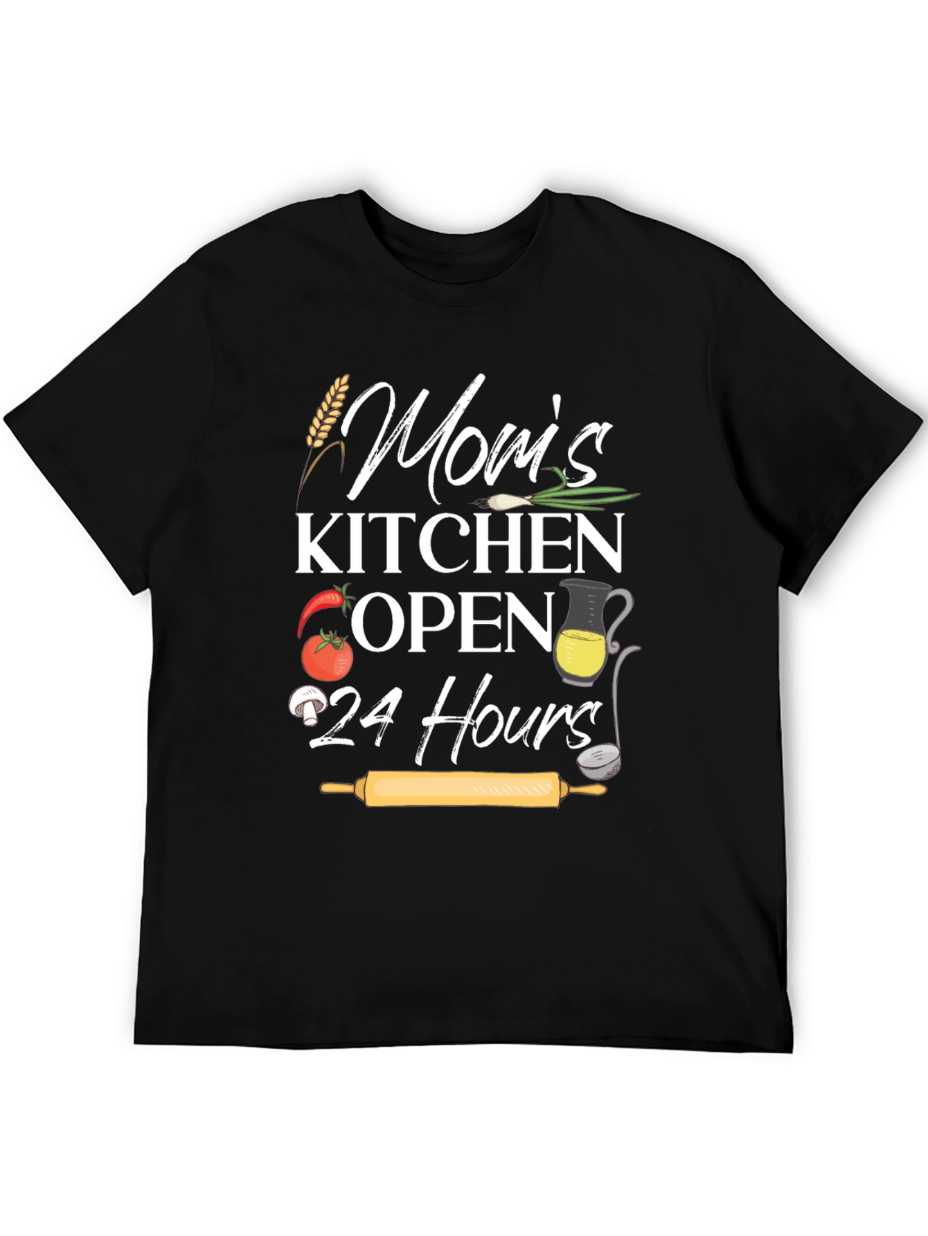 Moms Kitchen Open 24 Hours Graphic Tee
