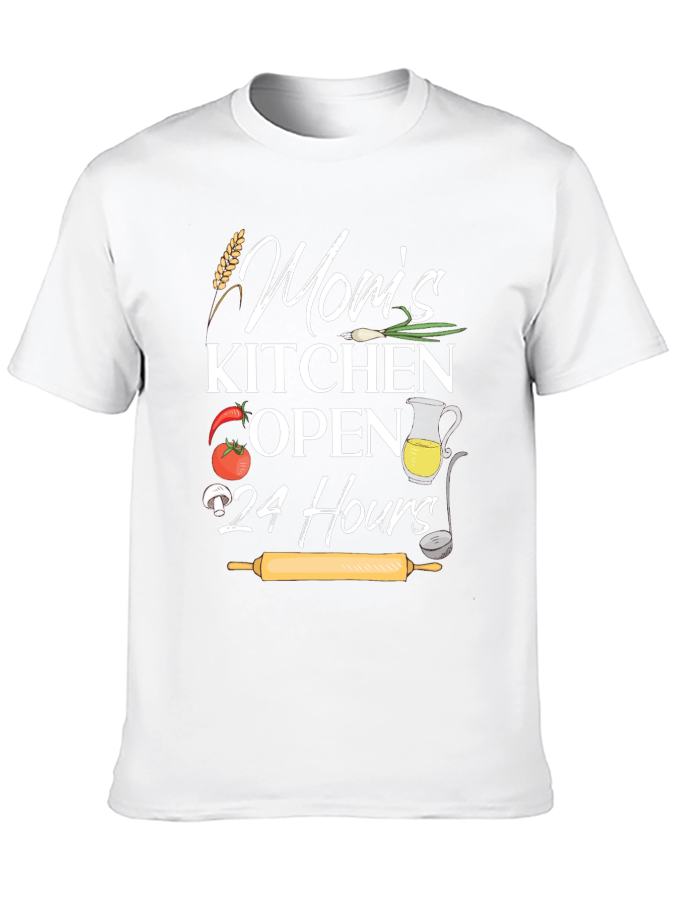 Moms Kitchen Open 24 Hours Graphic Tee