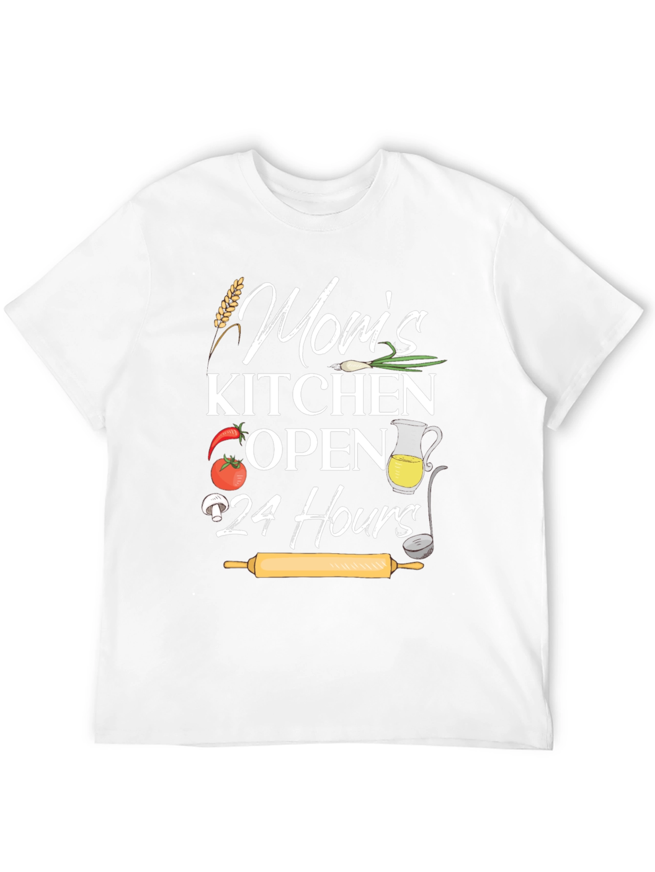 Moms Kitchen Open 24 Hours Graphic Tee