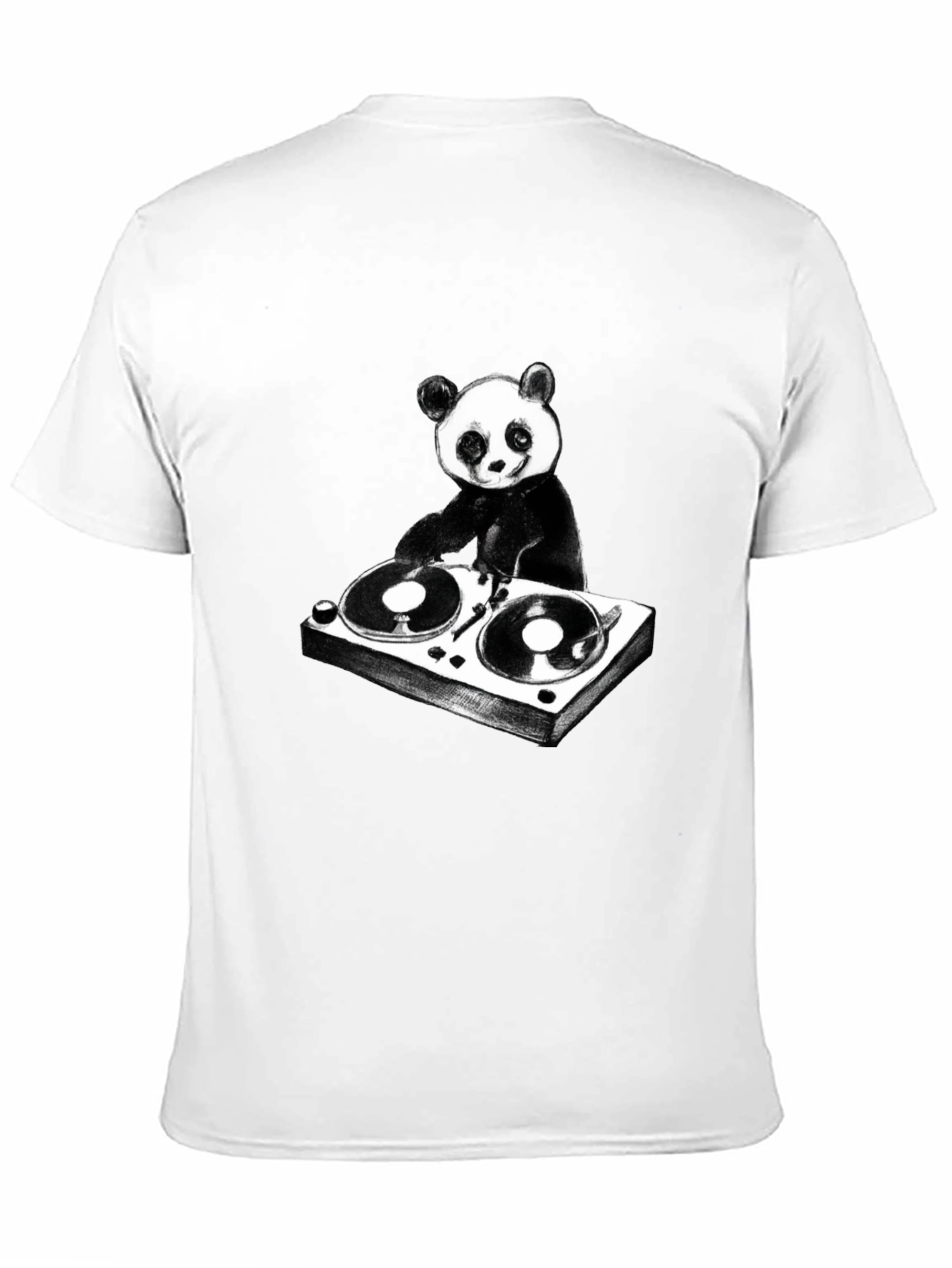 DJ Panda Graphic T-Shirt - Black Cotton Tee