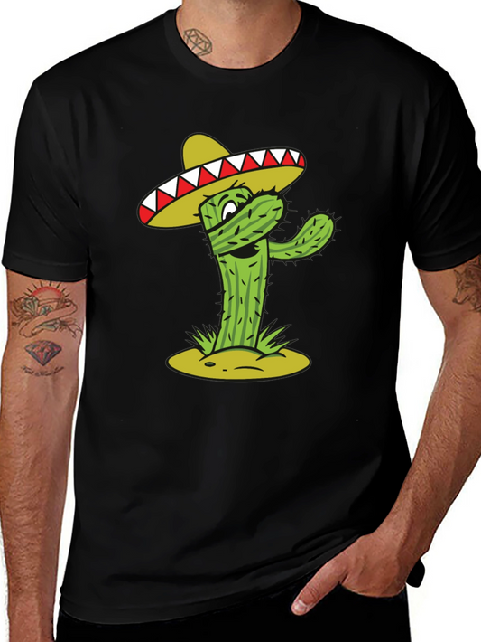Cactus Sombrero Graphic T-Shirt