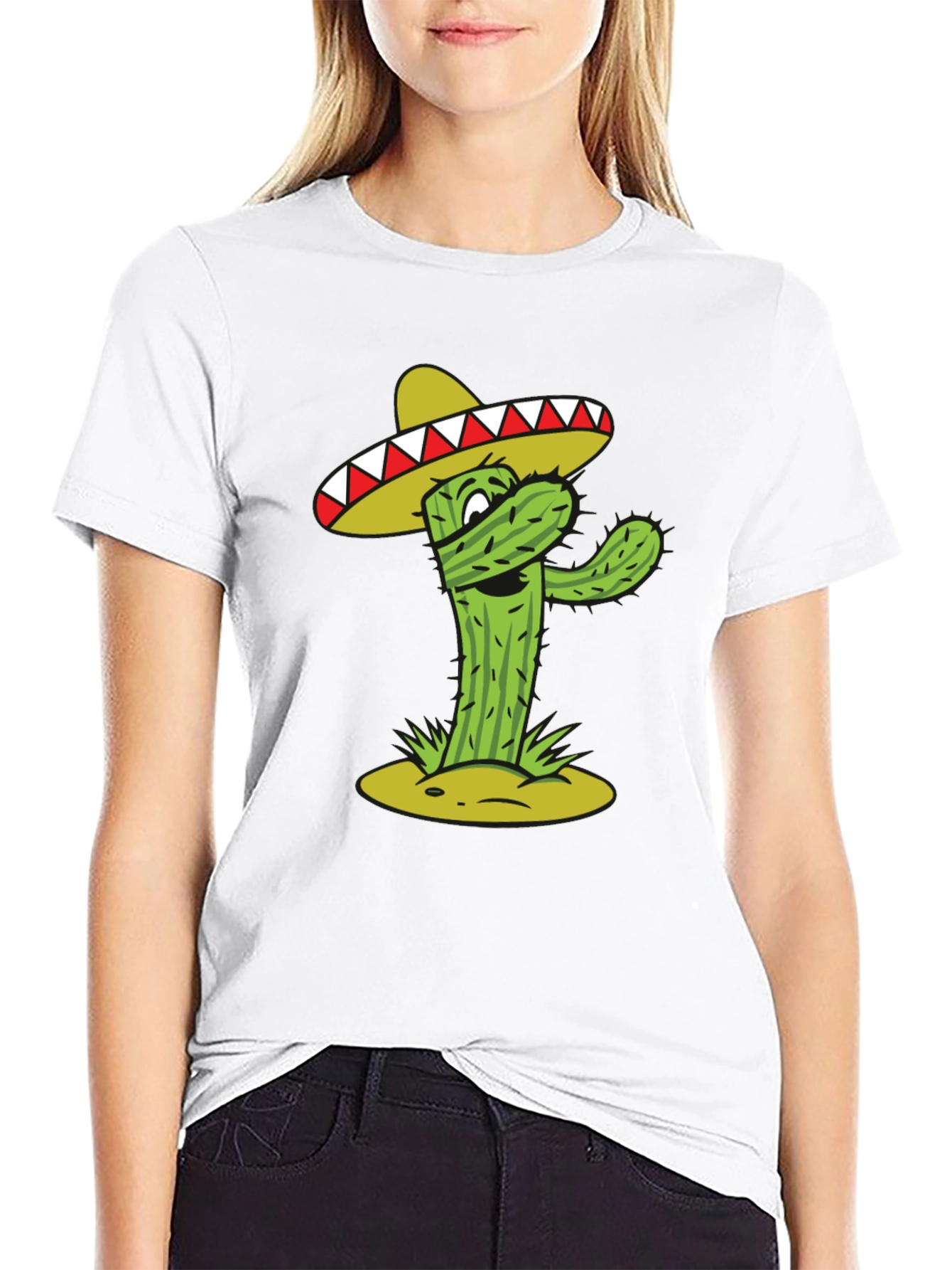 Cactus Sombrero Graphic T-Shirt
