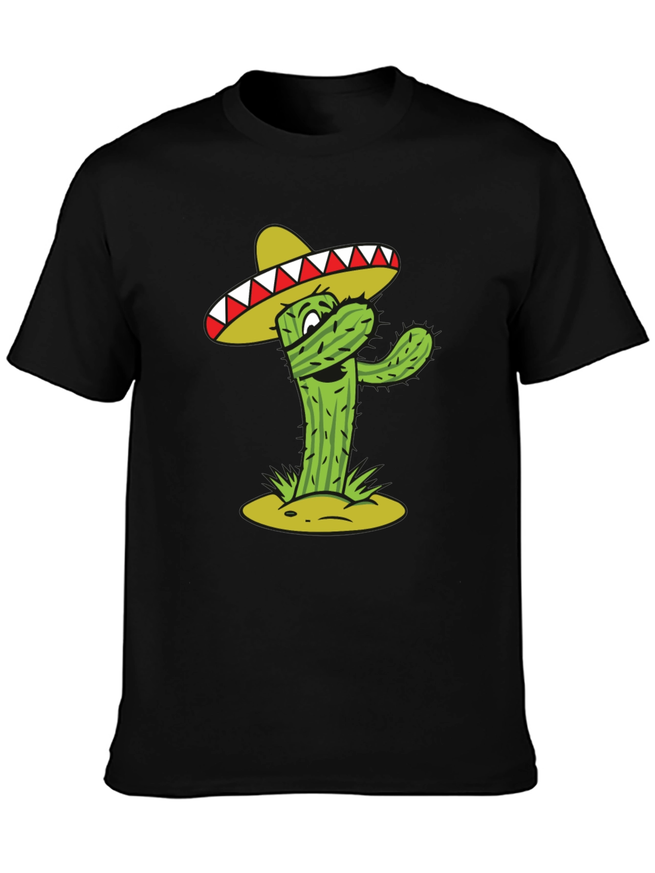 Cactus Sombrero Graphic T-Shirt