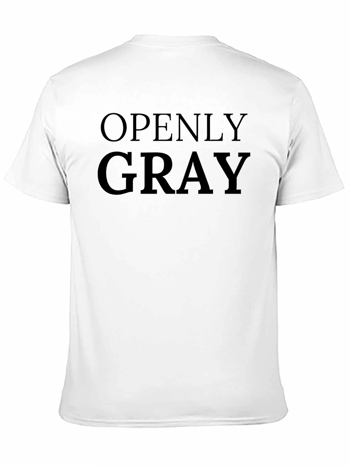 Openly Gray Graphic Tee - Black Unisex T-Shirt