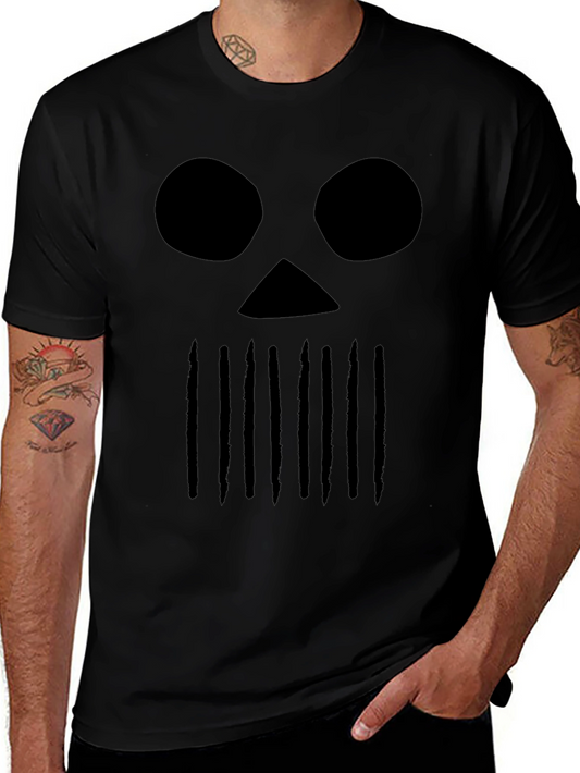 Black Skull Graphic T-Shirt - Edgy Streetwear