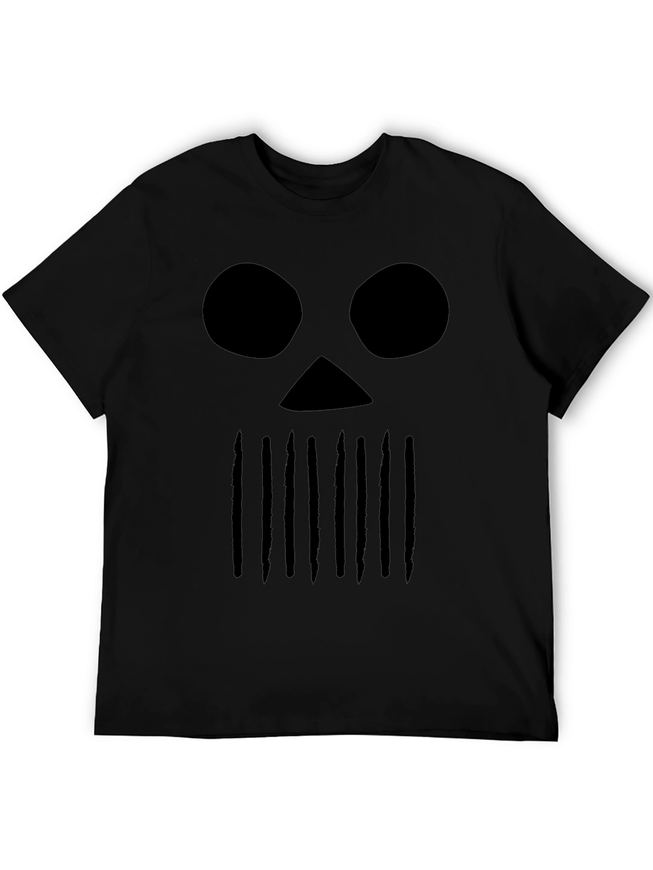 Black Skull Graphic T-Shirt - Edgy Streetwear