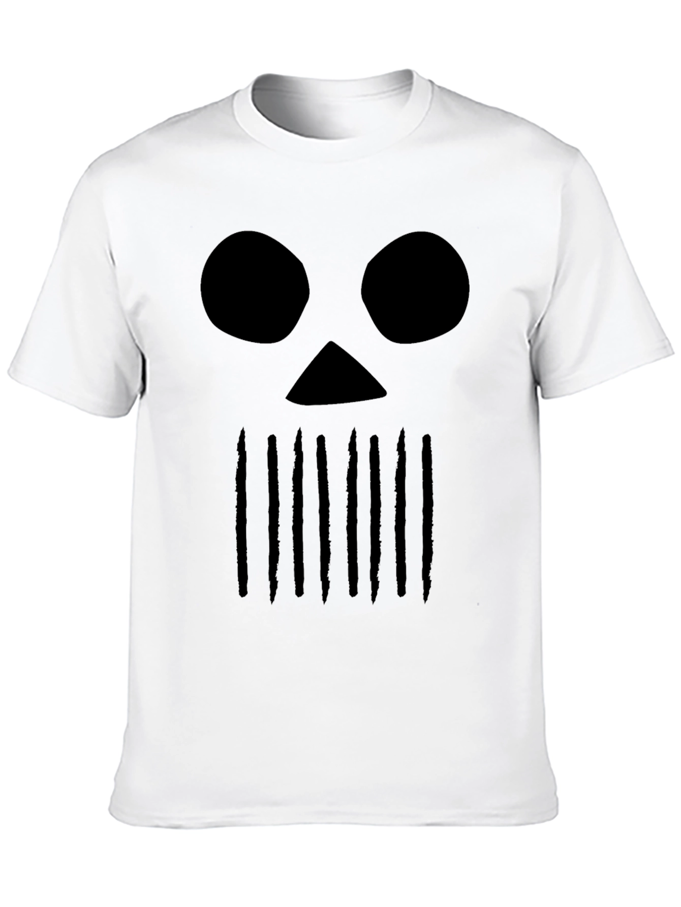 Black Skull Graphic T-Shirt - Edgy Streetwear