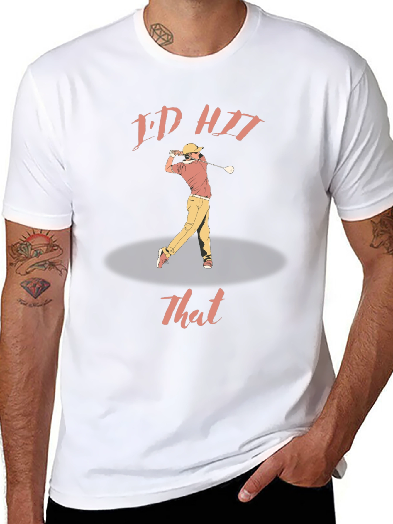 Funny Golf T-Shirt - Id Hit That Graphic Tee