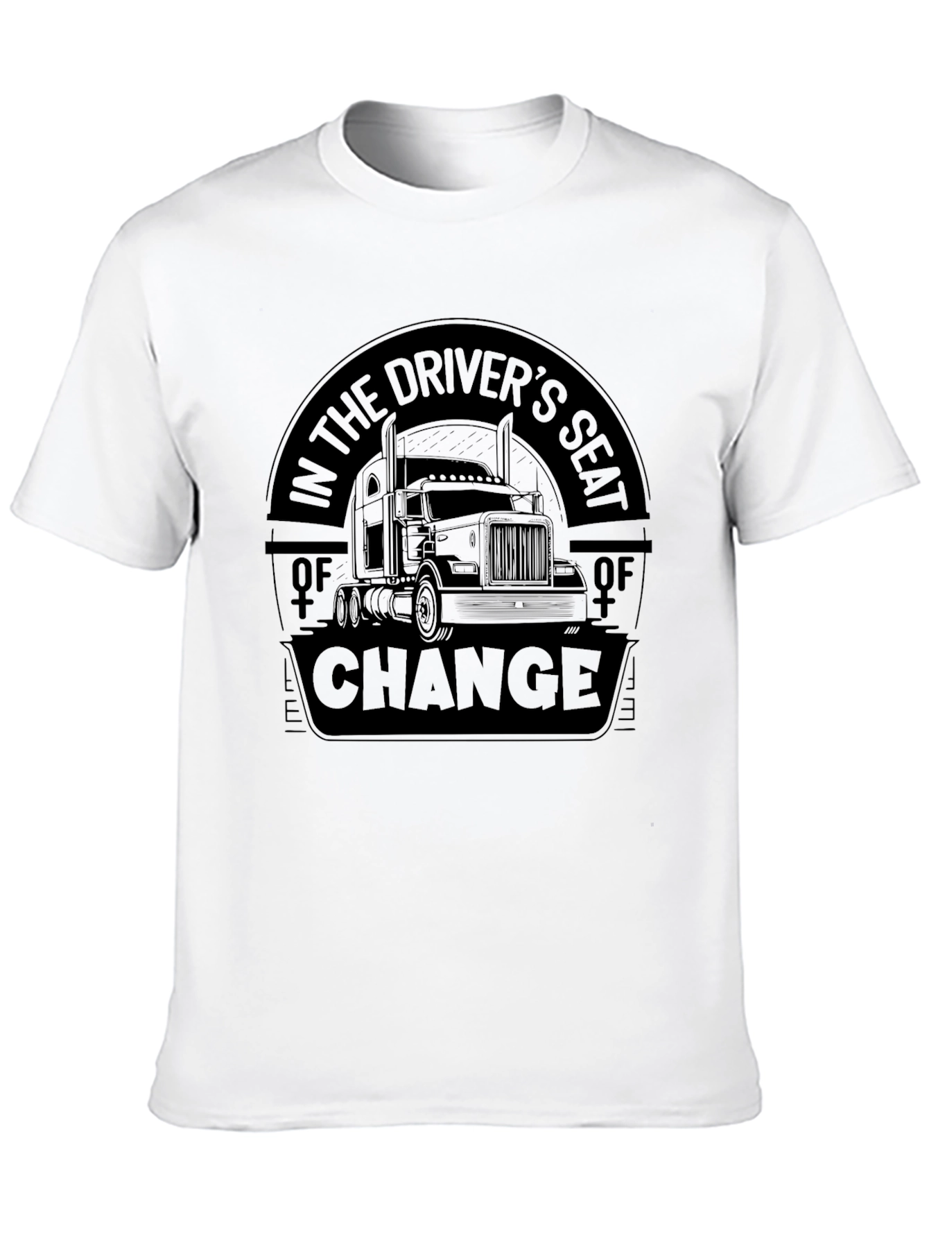 Drivers Seat of Change Black T-Shirt