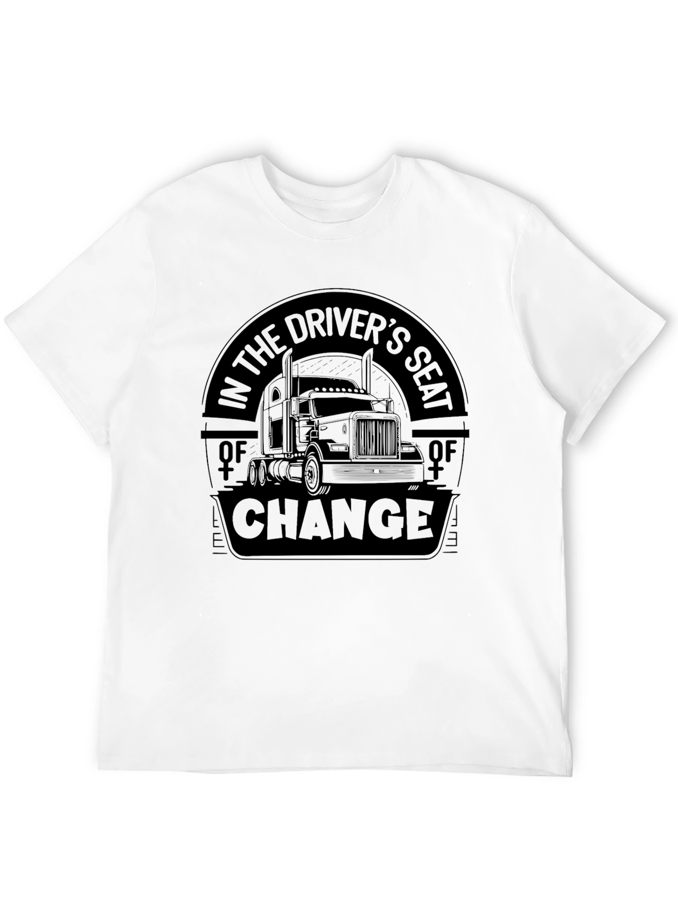 Drivers Seat of Change Black T-Shirt