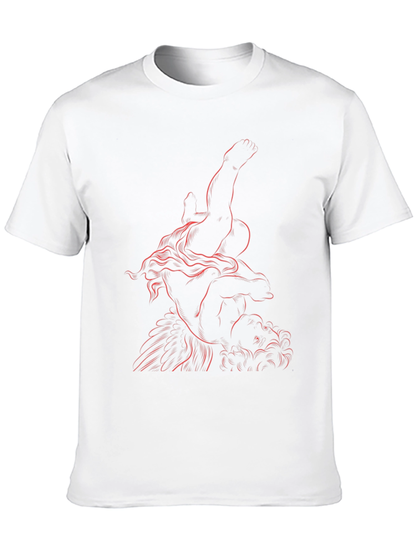Artistic Graphic Tee - Classic Sculpture Design