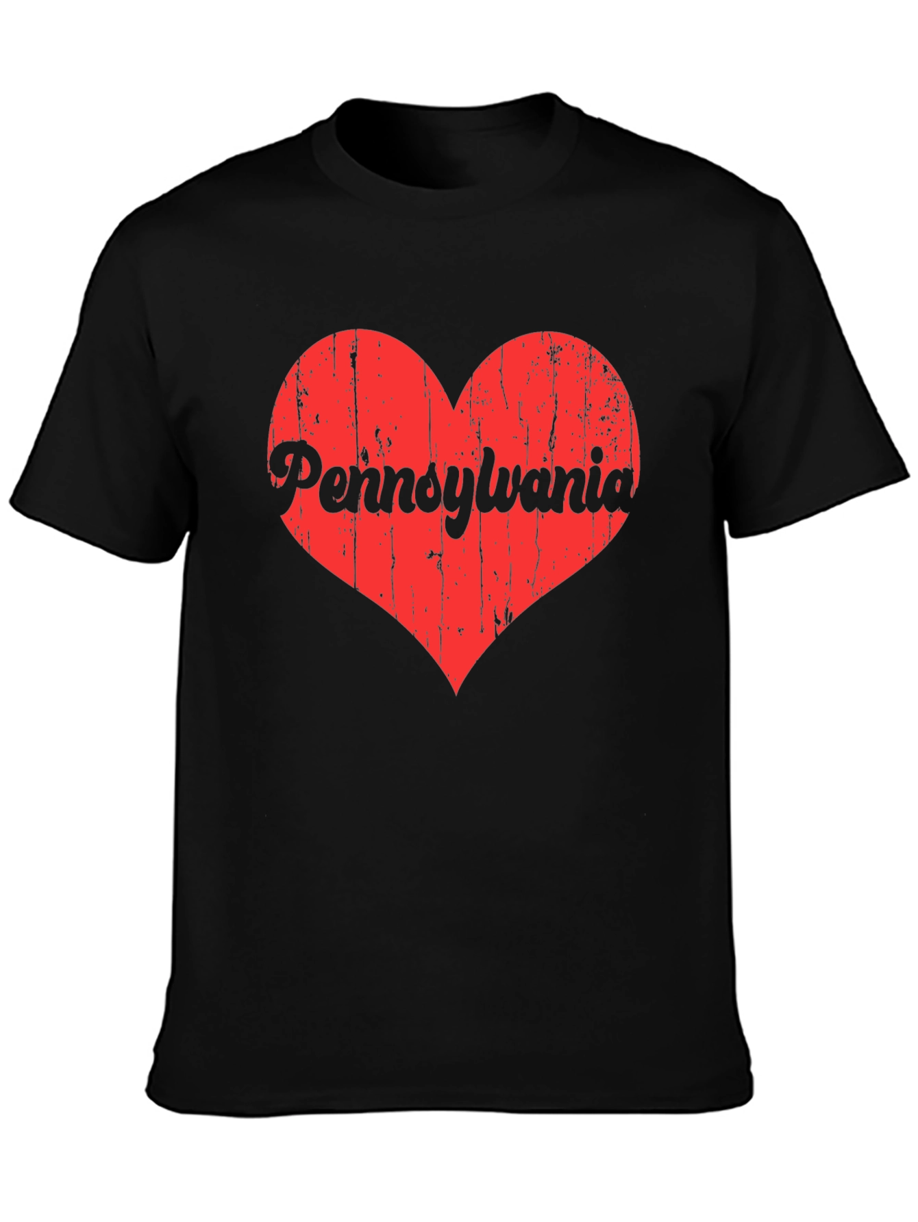 Pennsylvania Love Heart Graphic T-Shirt