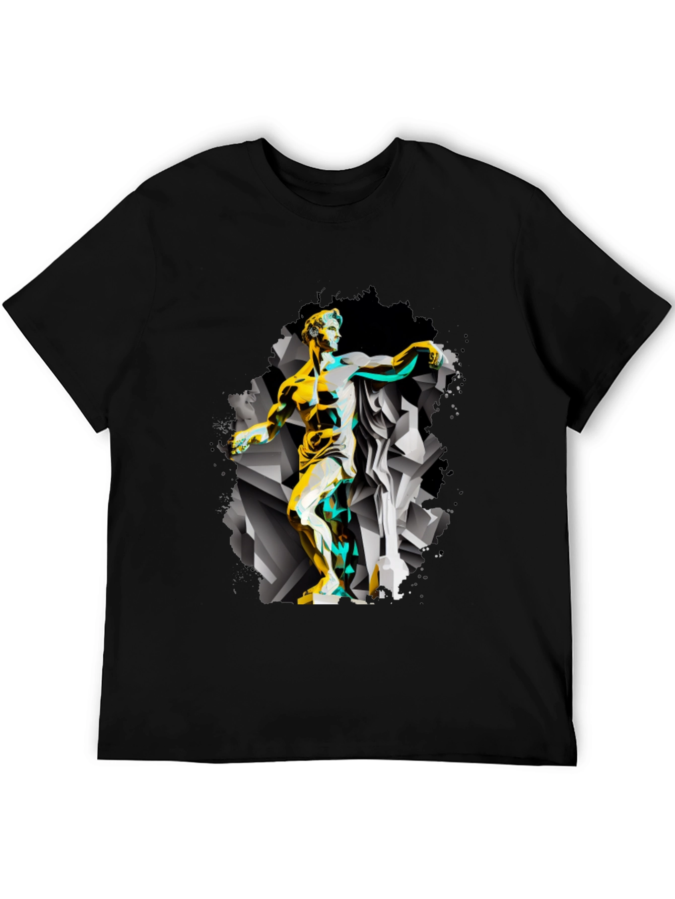 Abstract Statue Graphic Tee - Modern Art T-Shirt