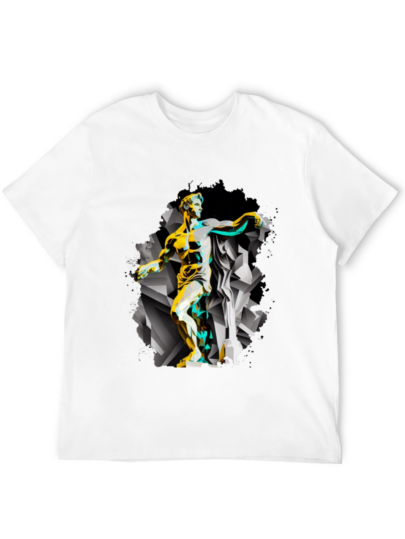 Abstract Statue Graphic Tee - Modern Art T-Shirt