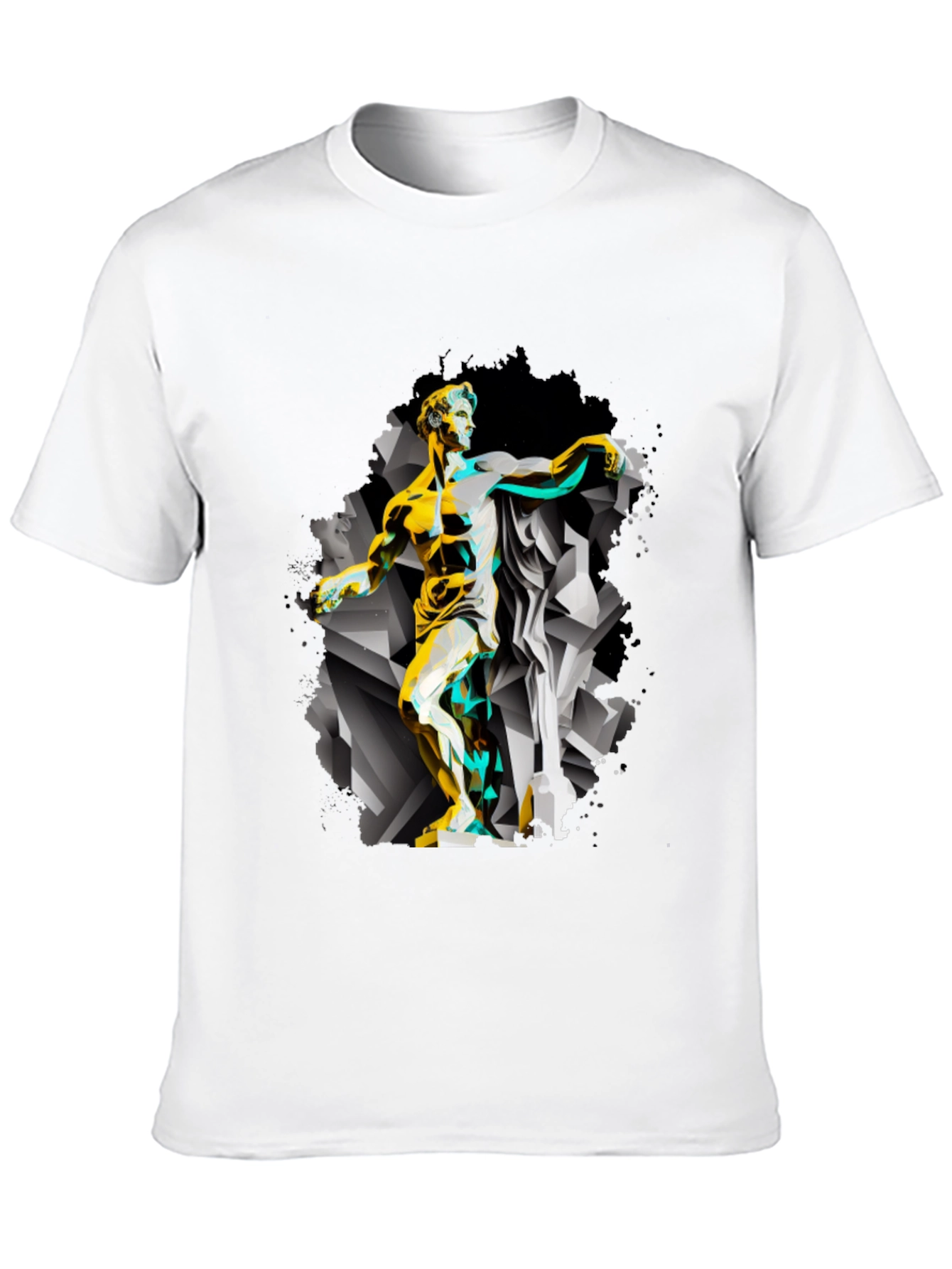 Abstract Statue Graphic Tee - Modern Art T-Shirt