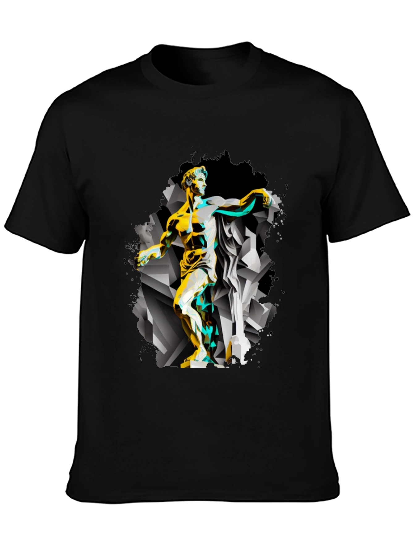 Abstract Statue Graphic Tee - Modern Art T-Shirt