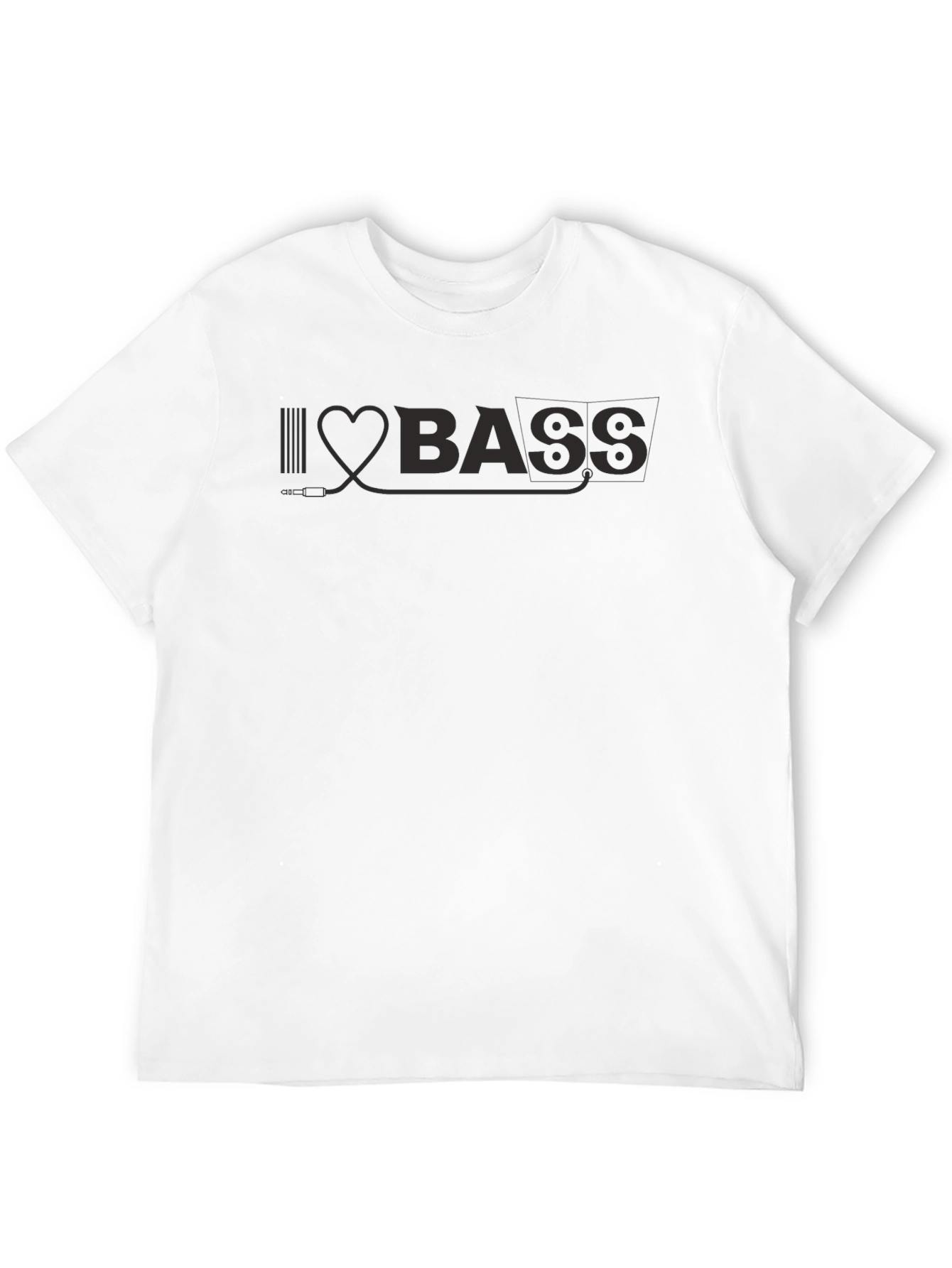 I Love Bass Black T-Shirt