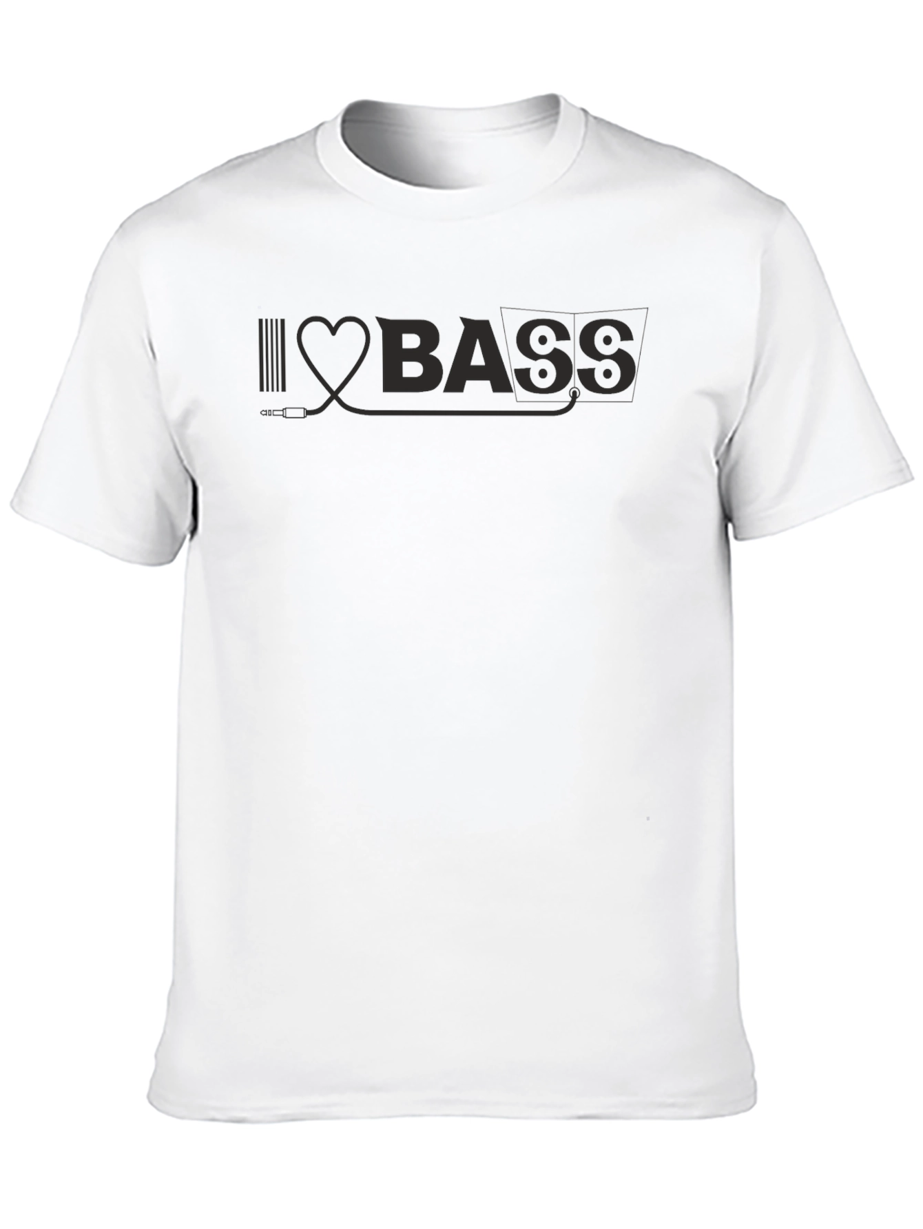 I Love Bass Black T-Shirt