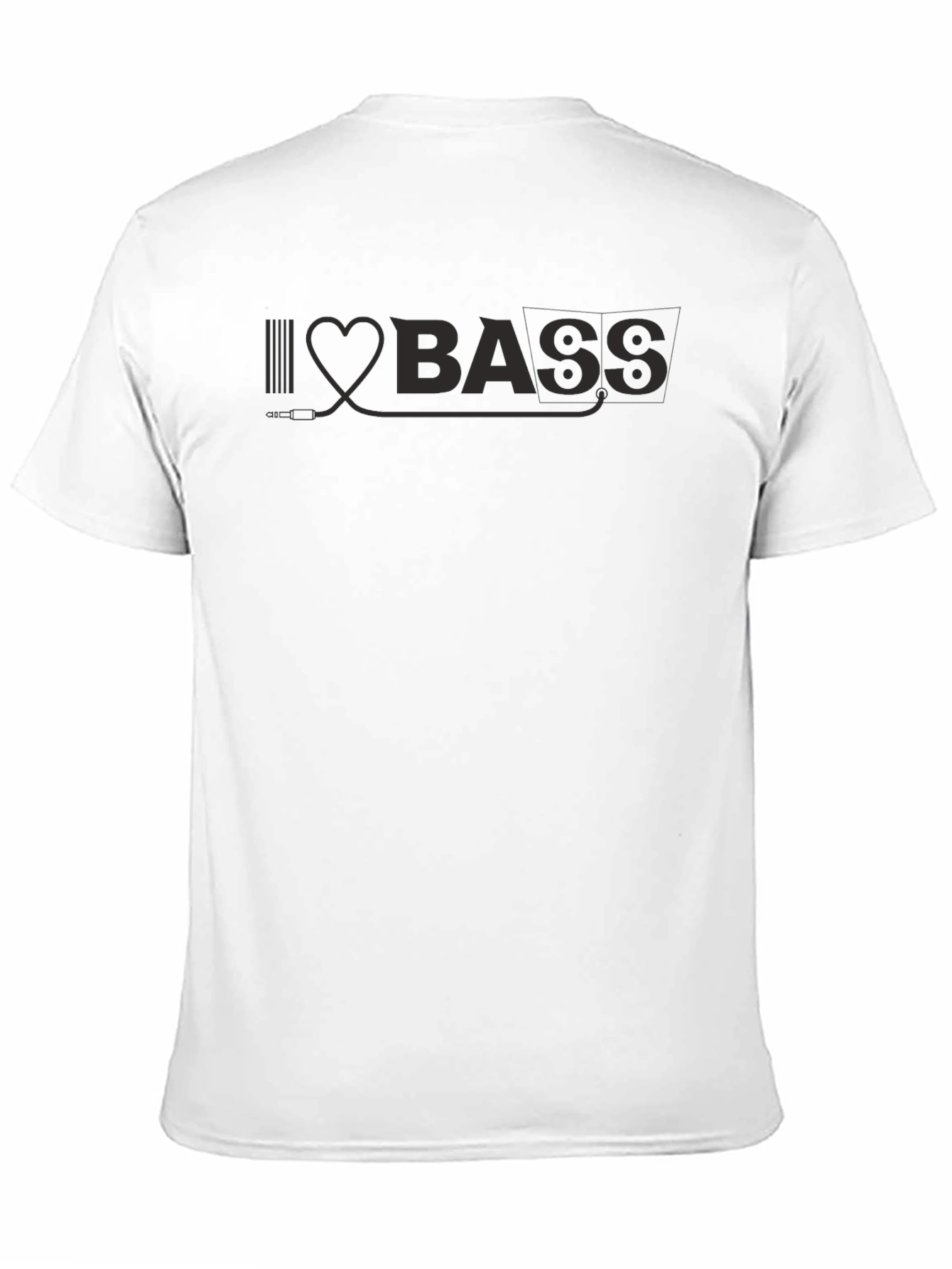 I Love Bass Black T-Shirt