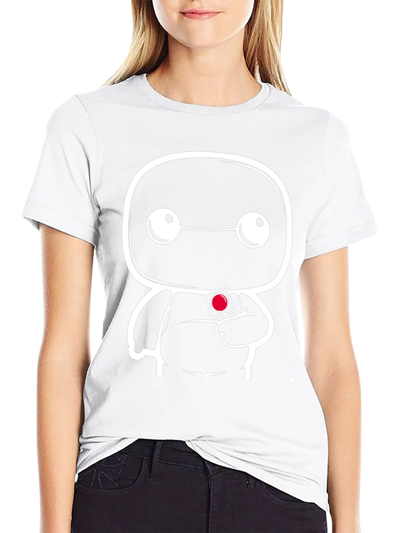 Cartoon Graphic Black T-Shirt