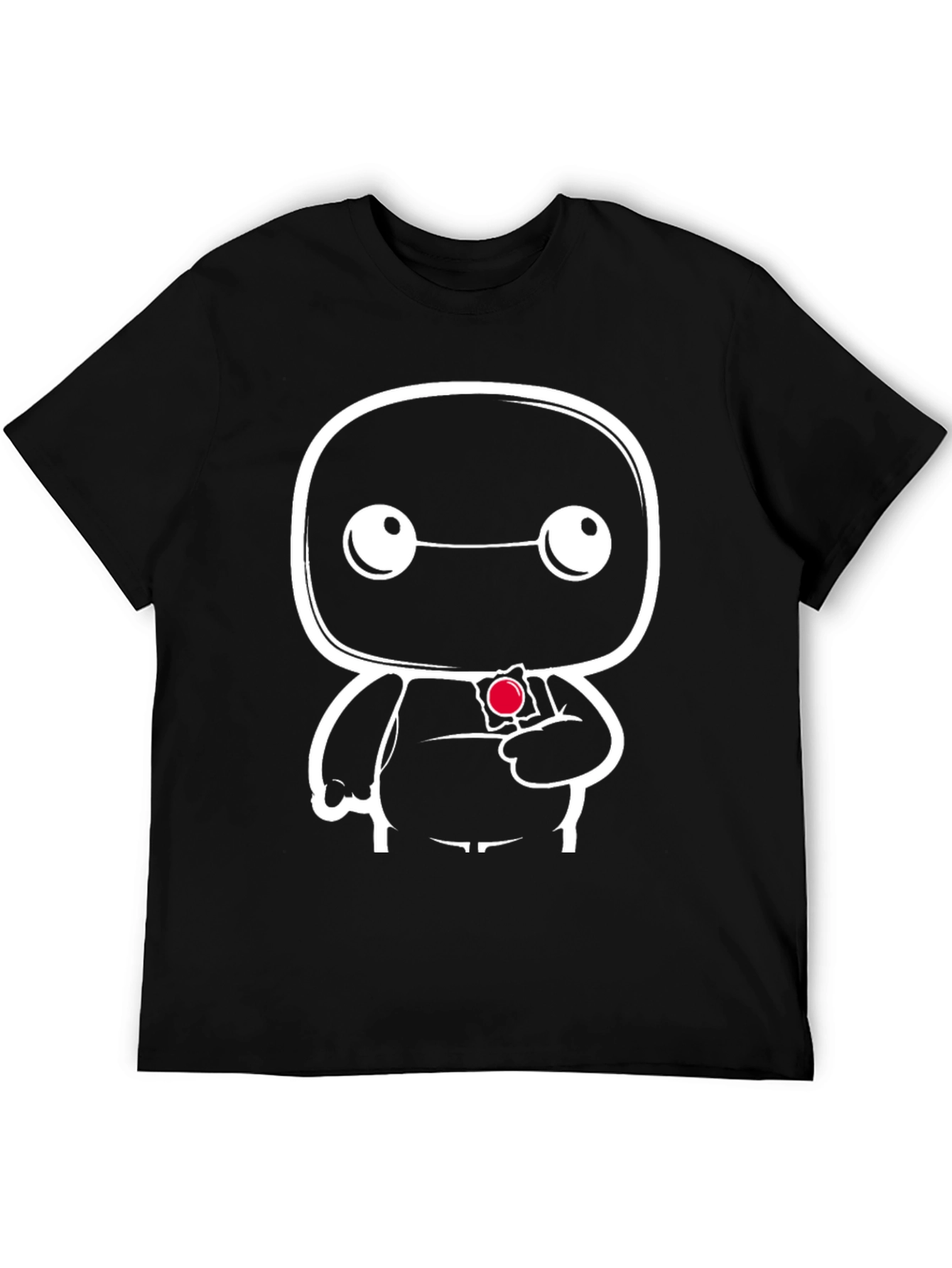 Cartoon Graphic Black T-Shirt