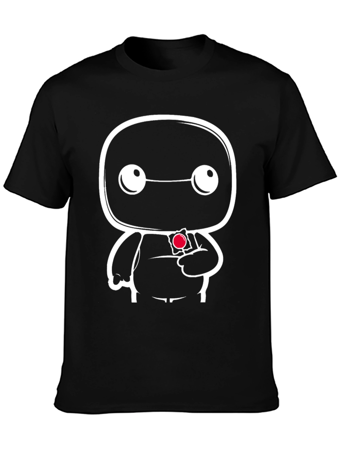 Cartoon Graphic Black T-Shirt
