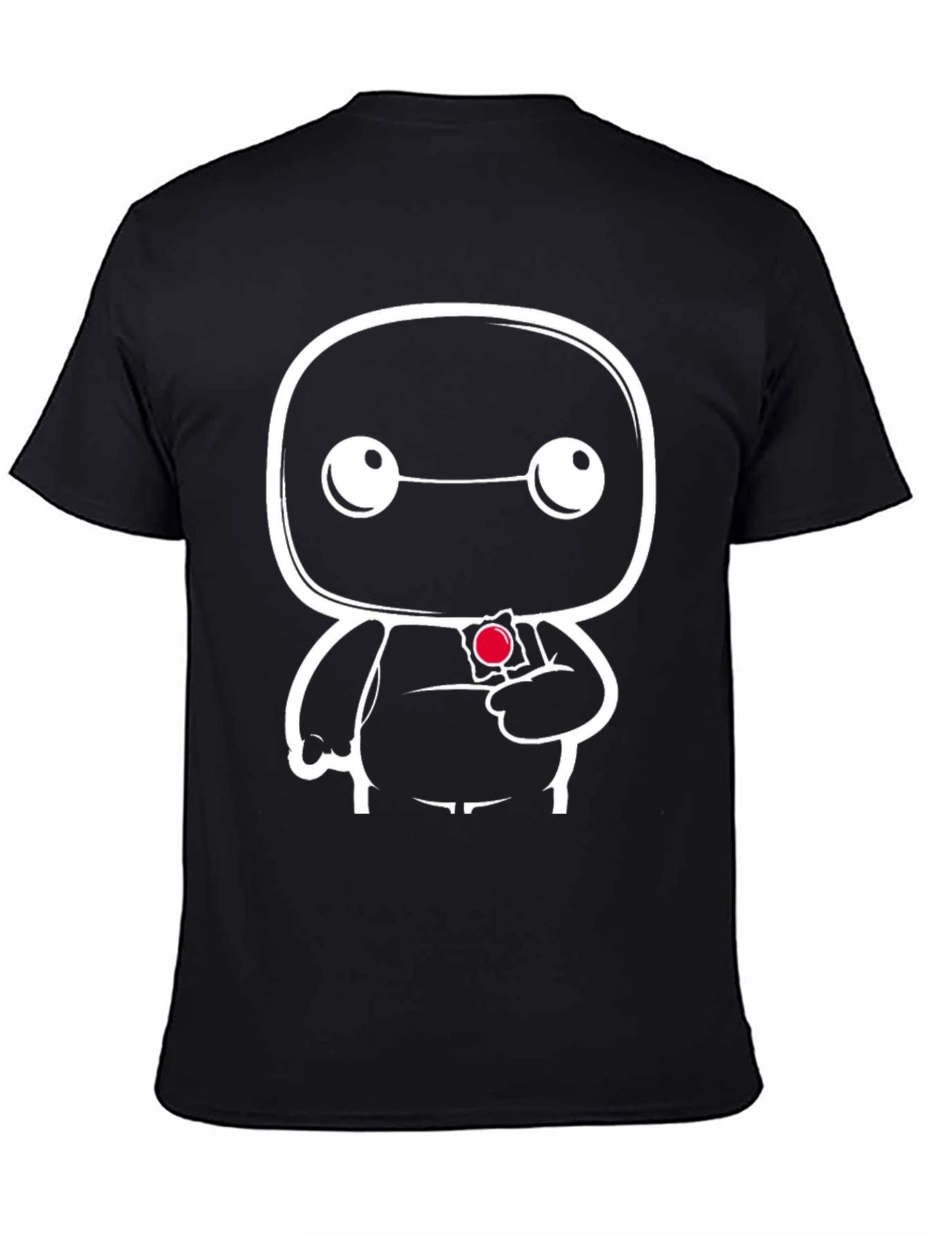 Cartoon Graphic Black T-Shirt