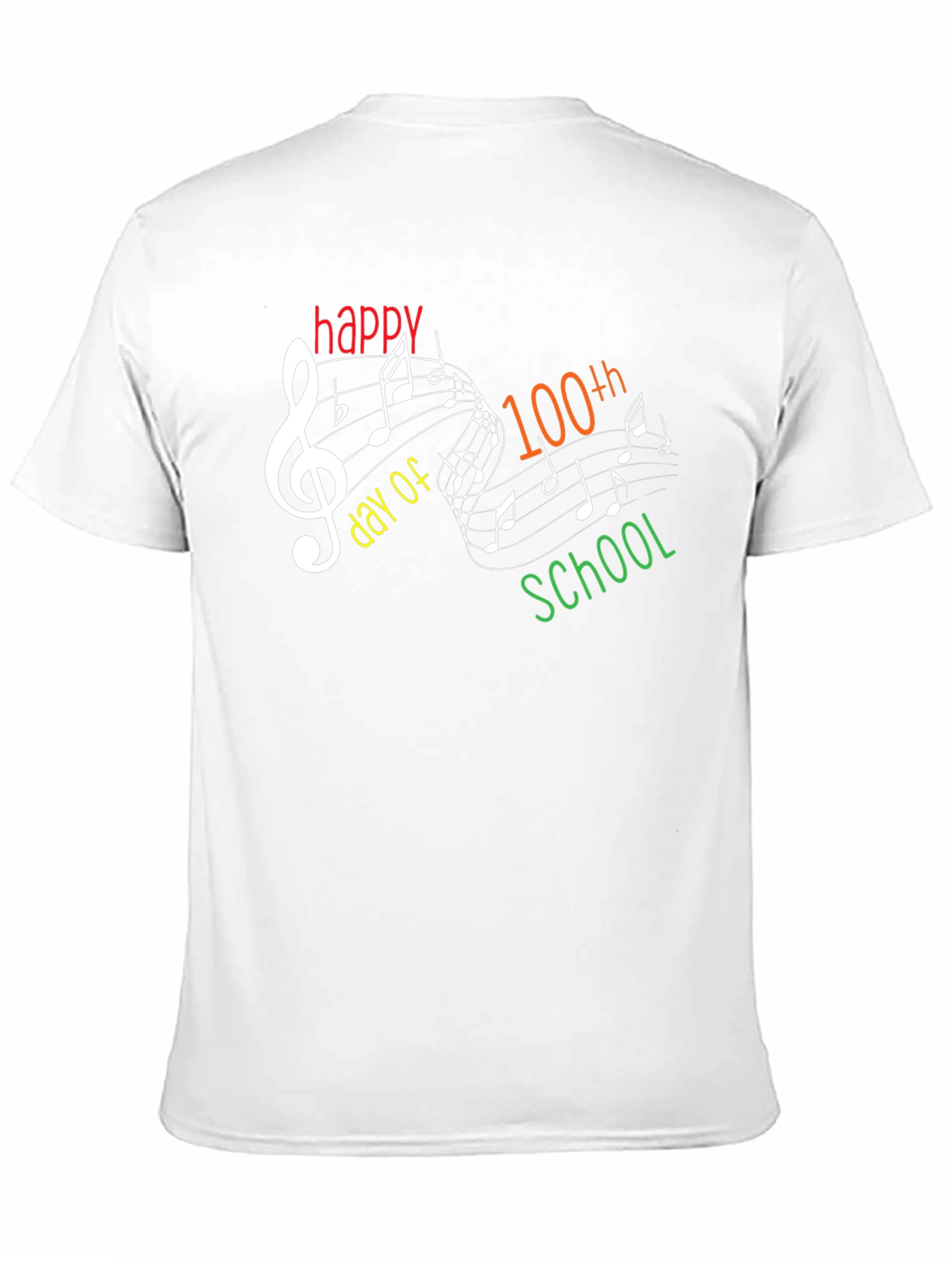 Happy 100th Day of School Music T-Shirt