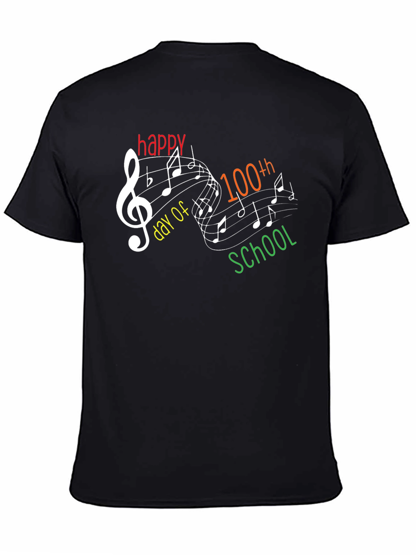 Happy 100th Day of School Music T-Shirt