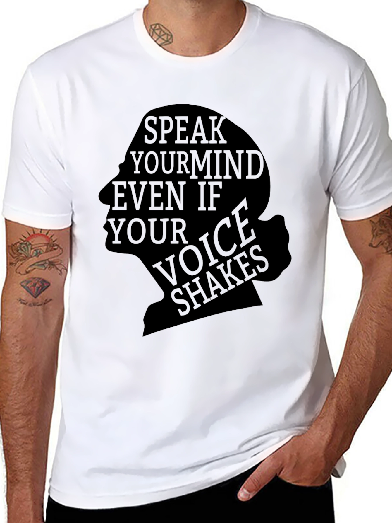 Speak Your Mind Black Graphic Tee