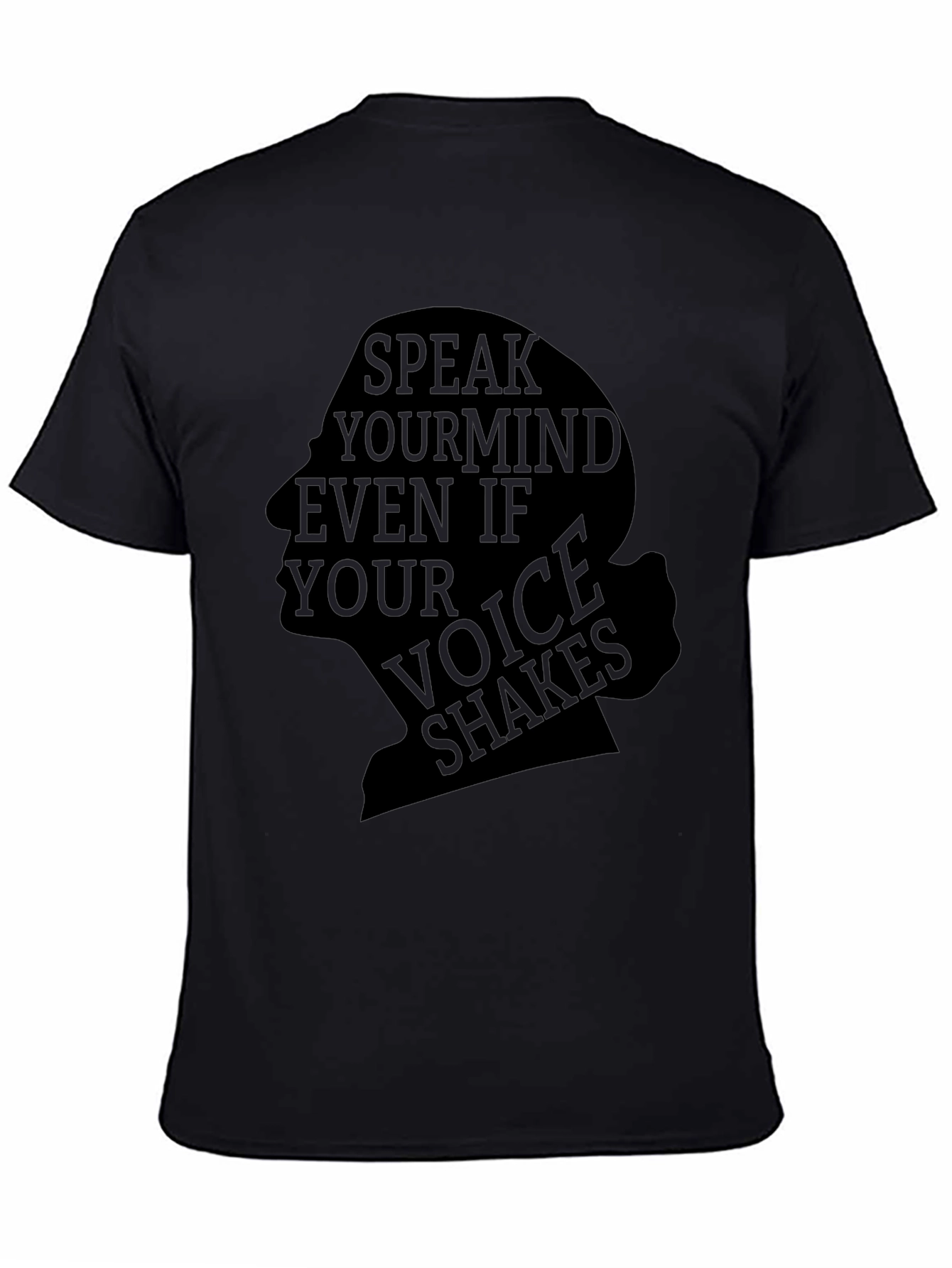 Speak Your Mind Black Graphic Tee
