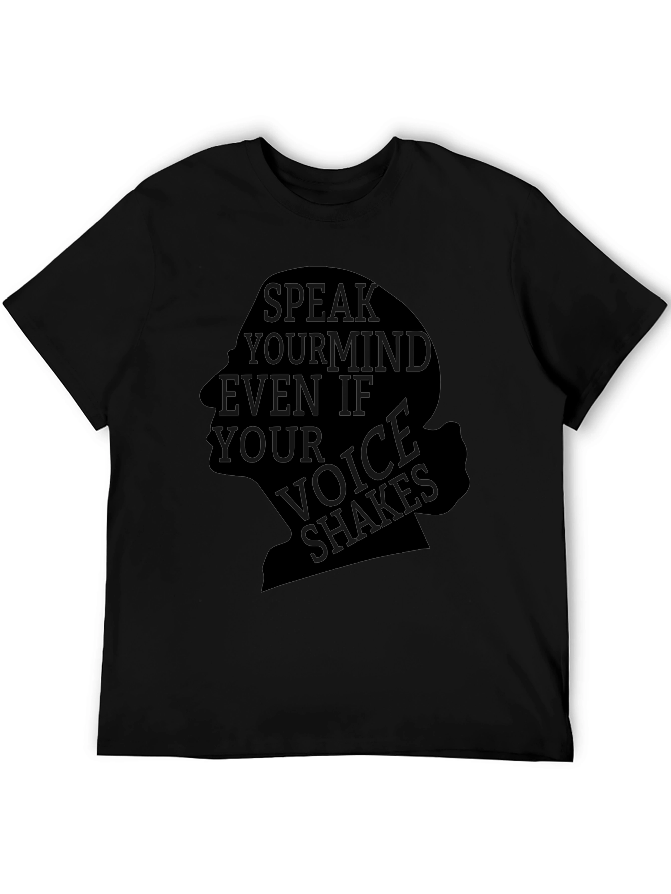 Speak Your Mind Black Graphic Tee