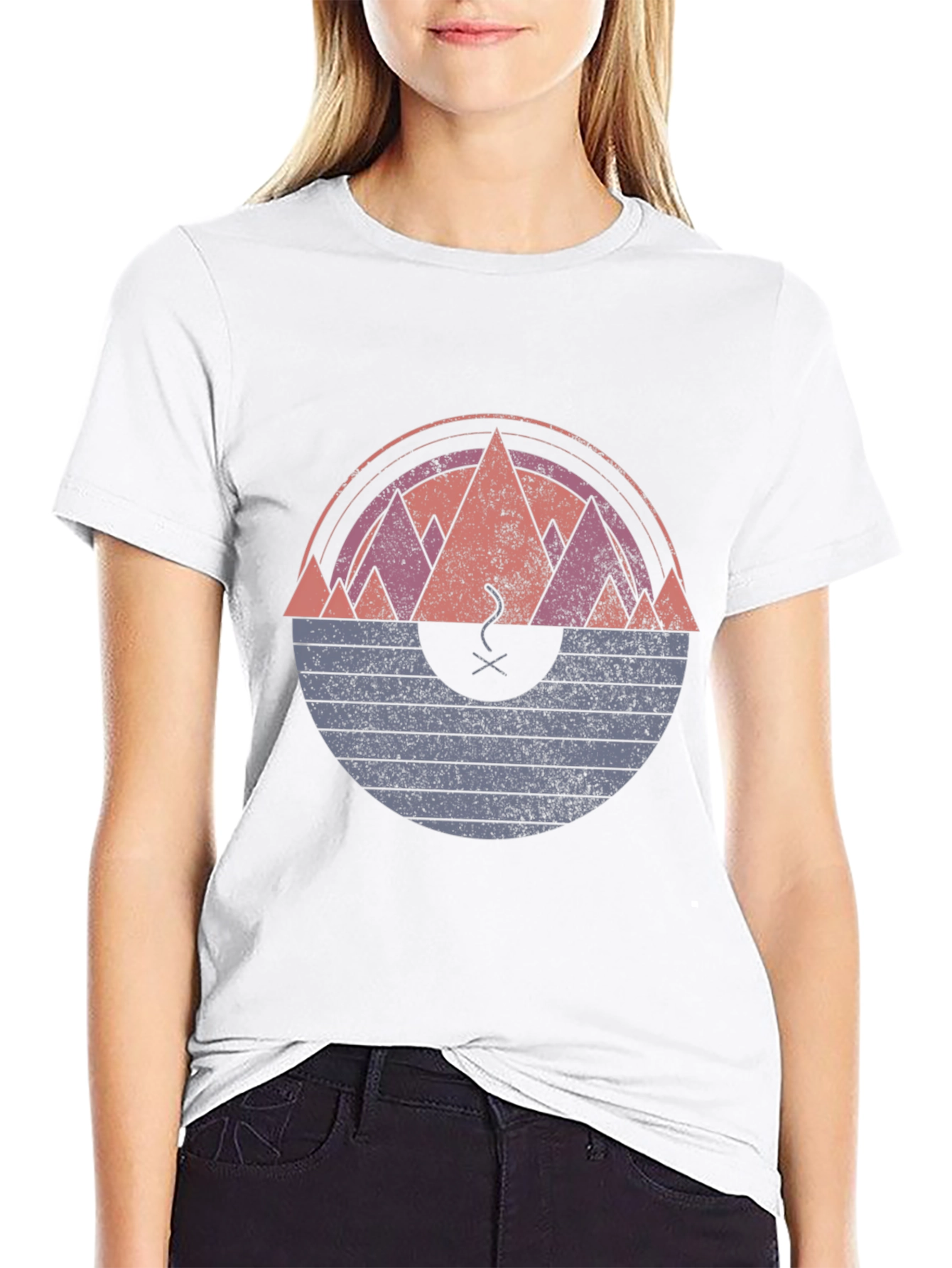 Mountain Sunset Graphic Tee - Unique Design