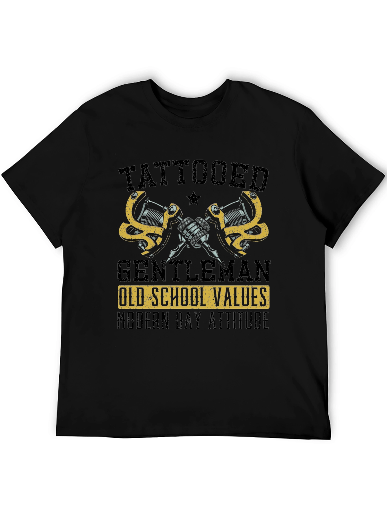 Tattooed Gentleman Old School Values Modern Attitude T-Shirt