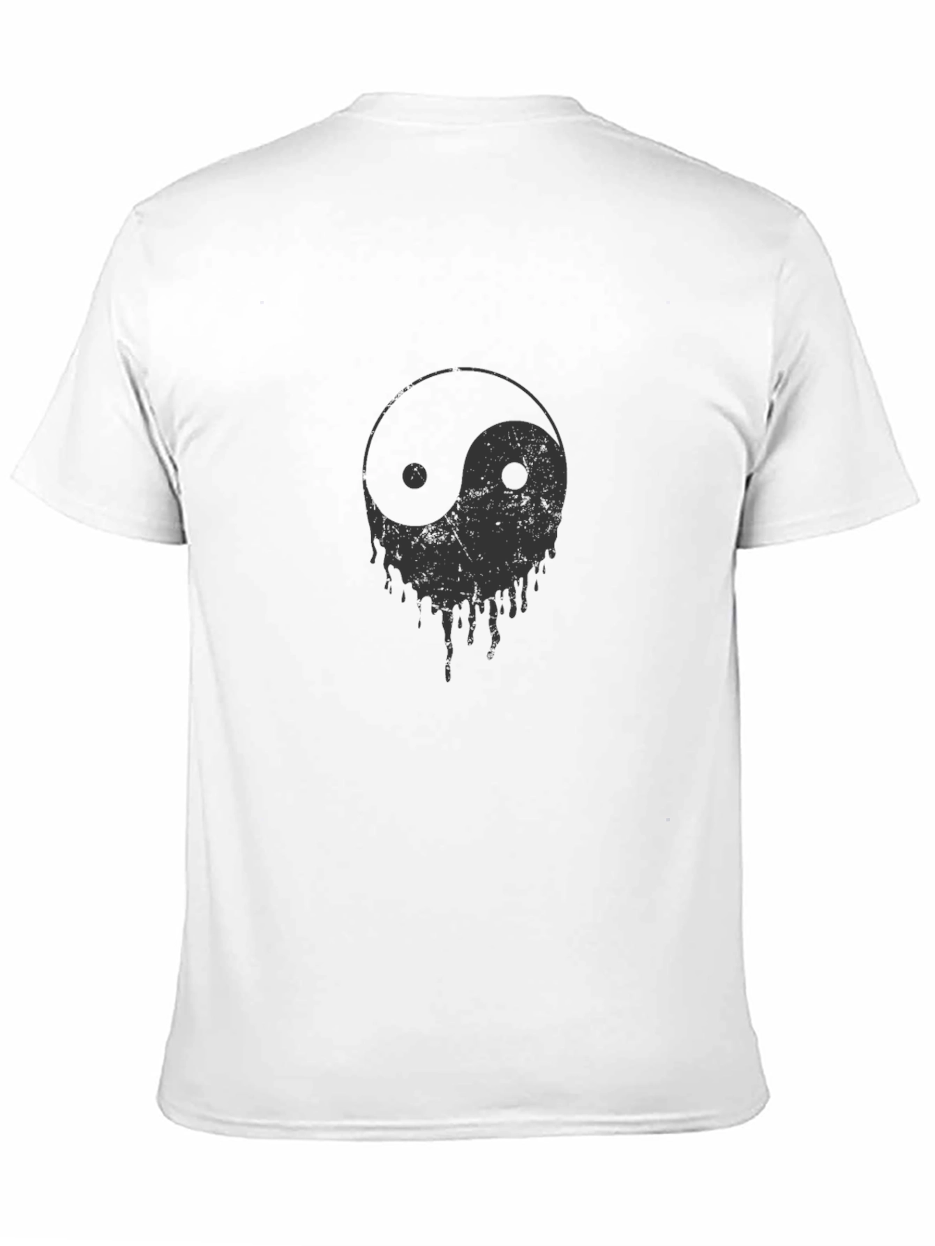Yin Yang Drip Graphic Tee - Cool Casual Style
