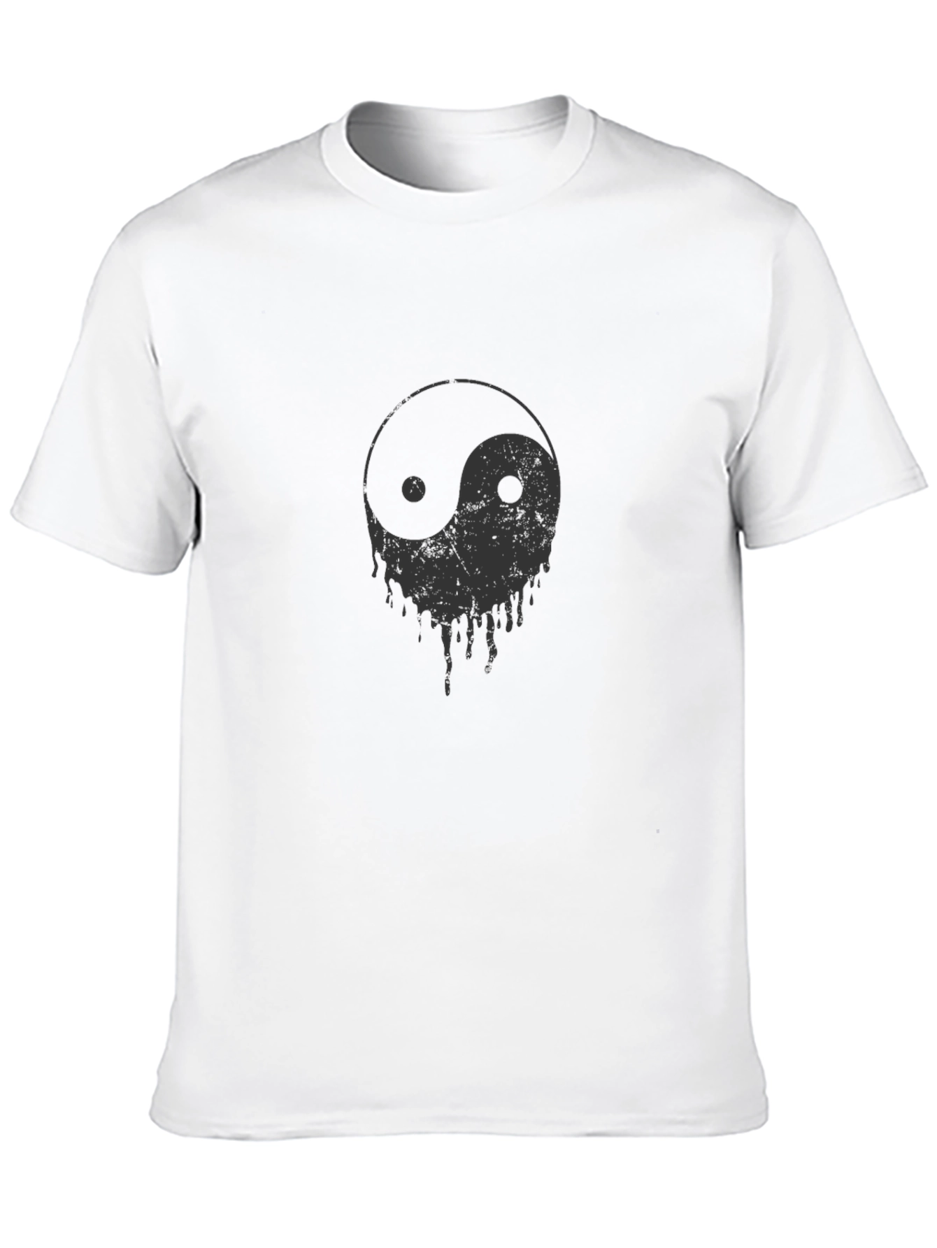 Yin Yang Drip Graphic Tee - Cool Casual Style