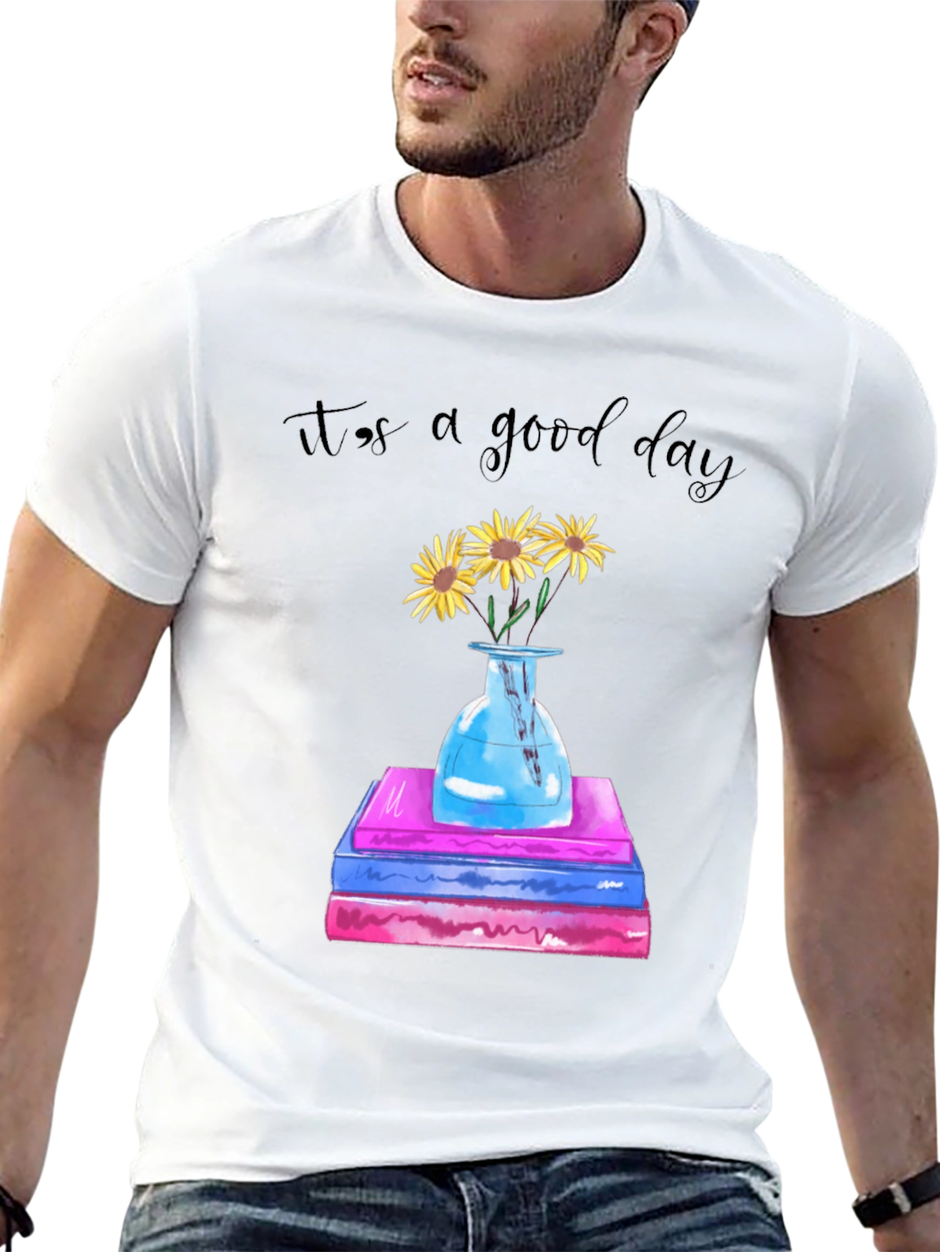 Its a Good Day Sunflower Books Graphic Tee