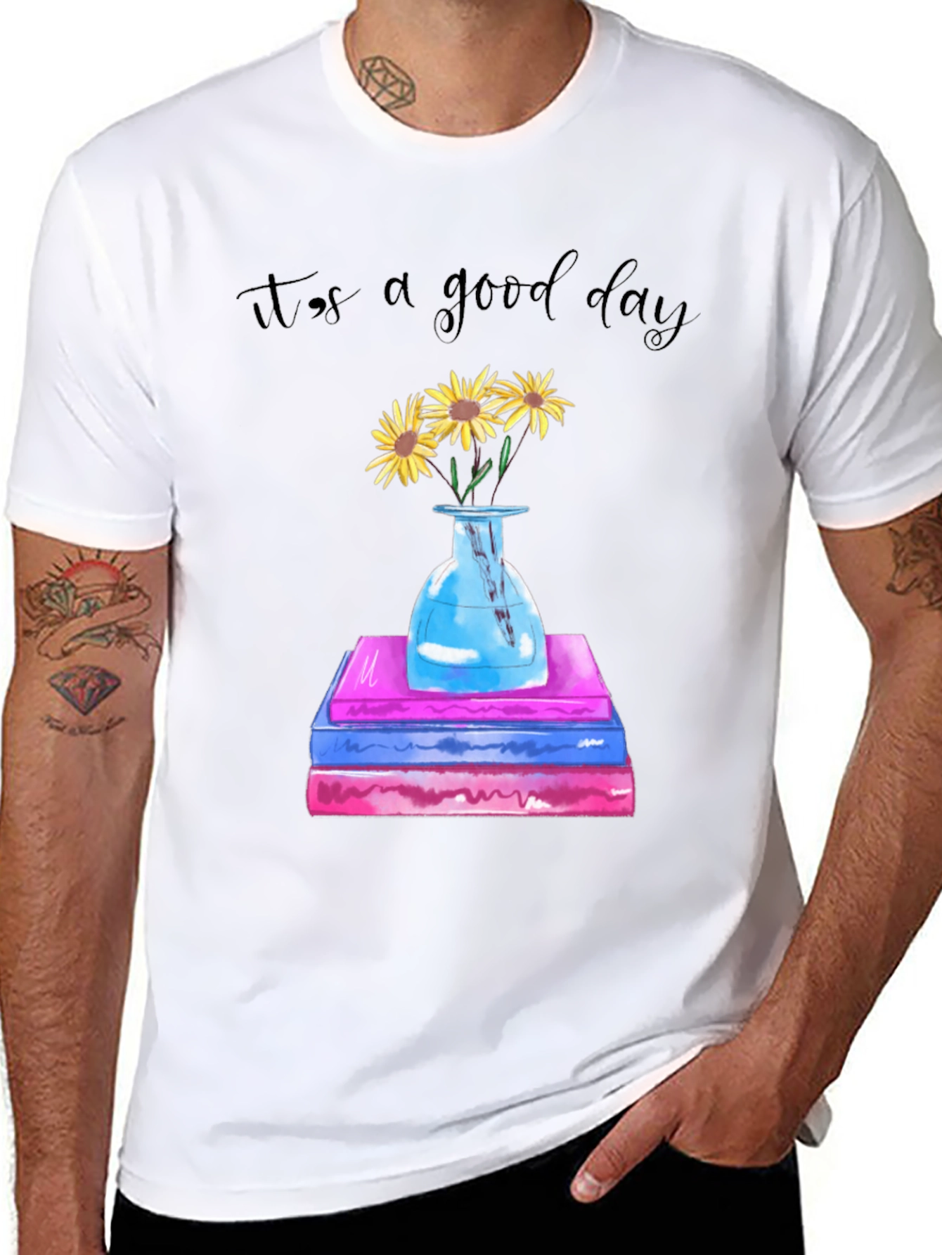 Its a Good Day Sunflower Books Graphic Tee